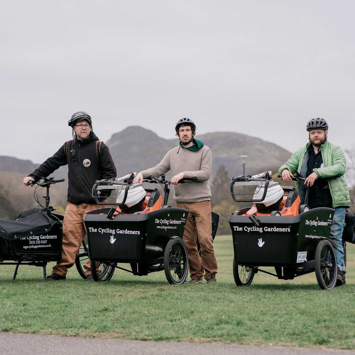 Some of our amazing team are posing for photos.