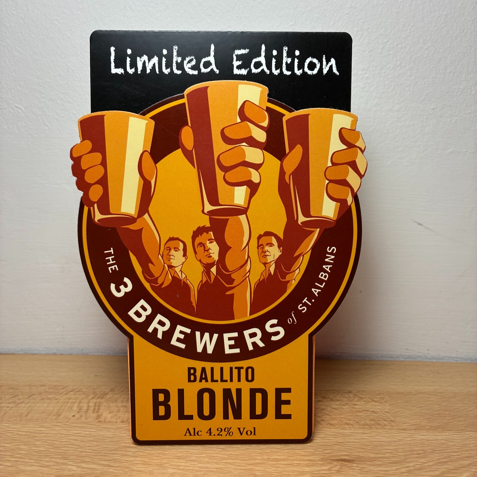 We've got a new beer out.
Cheers.
The 3 Brewers of St Albans
PS: Matt told me today my posts can be a bit wordy. So I've taken on board his feedback and pruned down my usual drivel. Please note that the new beer (Ballito Blonde - can't go into details here - way too lengthy) will be in the best local pubs and, from Saturday, on tap and in mini kegs from the brewery taproom.