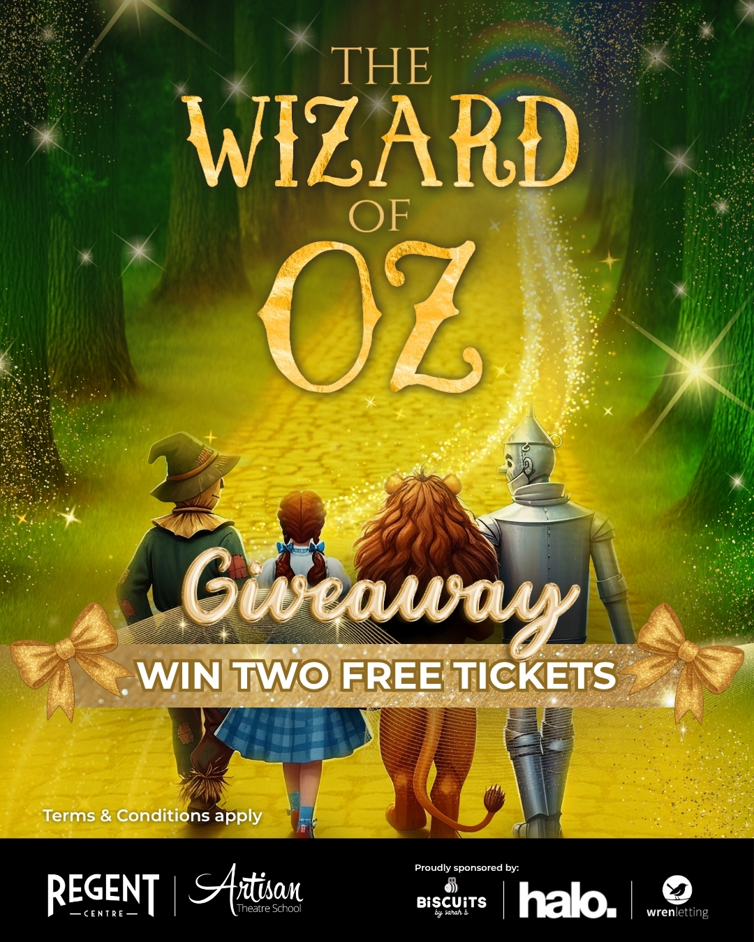 🎭✨ WIN 2 FREE TICKETS! ✨🎭
We’re giving YOU the chance to win two free tickets to Artisan Theatre School’s magical production of The Wizard of Oz! 🌈💫
Follow the yellow brick road and enter for your chance to win by doing the following:
1️⃣ LIKE & SHARE this post 💙
2️⃣ TAG 5 friends who’d love a night of theatre fun 🎟️
3️⃣ COMMENT BELOW telling us why you think Artisan Theatre School is a brilliant theatre school for your child! 🌟
That’s it! You’ll be entered into our draw to win 2 tickets to our spectacular show full of music, colour and heart. ❤️🎶
👠 Don’t miss out – contest closes FRIDAY 24 OCTOBER 2025, and the winner will be announced right here on our page! Good Luck! ⭐️