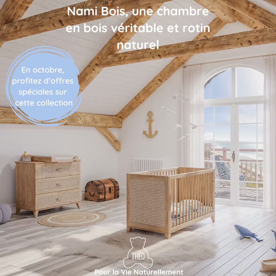 Profitez tout au long du mois d’Octobre de nos offres spéciales, pensées pour accompagner vos plus beaux moments en famille. Retrouvez des réductions sur nos collections Nami bois et Naia bois, ainsi que sur les chambres Nemo et Marelia neige. De tendres univers pour créer un cocon plein de douceur à votre bébé.
Toutes nos offres sont ici : https://www.theo-bebe.fr/offre-mois-octobre
#ParentResponsable #MateriauxNaturels #DesignDurable #DesignEnfant #DecorationBebe #DesignÉcoresponsable #NatureChezVous #ChambreBébéNaturelle #DécoBébé #ChambreNaturelle #MobilierÉvolutif #LitEvolutif