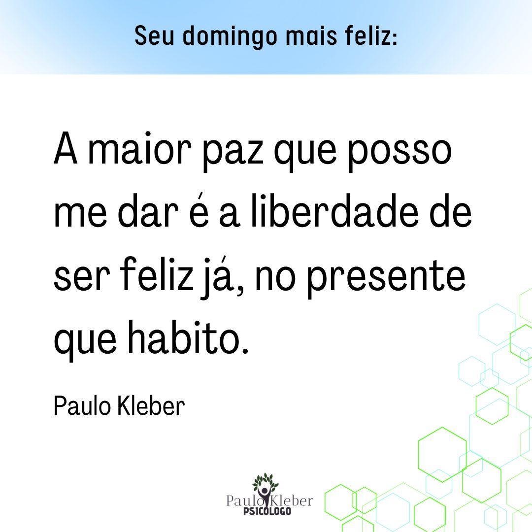 Que o seu domingo seja cheio de paz, que é estar bem consigo mesmo, com o outro e com o universo que o rodeia.
Se a situação estiver complicada, considere a opção de fazer terapia. Será um prazer atender você.
Psicólogo Paulo Kleber - CRP: 16/9214
.
.
#terapiaonline #psicologiaonline #atendimentoonline #psicologoonline #psicologiaporvideo #psicoterapiaonline #psicologoparabrasileiros #brasileiroseuropa #terapianoeexterior #atendimentohumanizado
#psicologiaclinica #psicoterapia #autoconhecimento #saudemental #terapiaparatodos #acolhimentoemocional #psicologohumanista #escutaterapeutica #psicologiaparatodos #cuidardementesaudavel
#paulokleberdutra #domingo