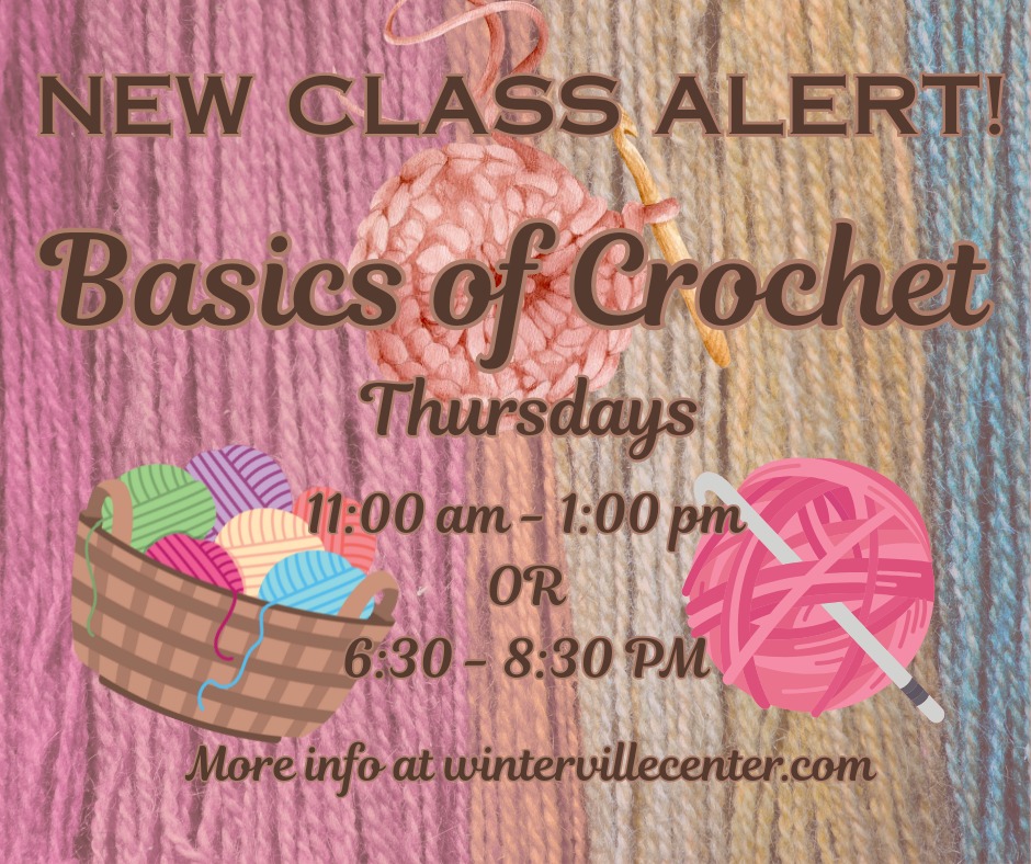Wanna learn how to crochet? Come join our latest class addition, starting next Thursday, October 16 with two different times to choose from! For more information, visit our website.
#wintervillega #athensga #winterville #athens #georgia #art #artwork #artsandcrafts #crocheting #fiberarts #foryoupage #autumn #fallvibes #foryouシ #foryoupage💙