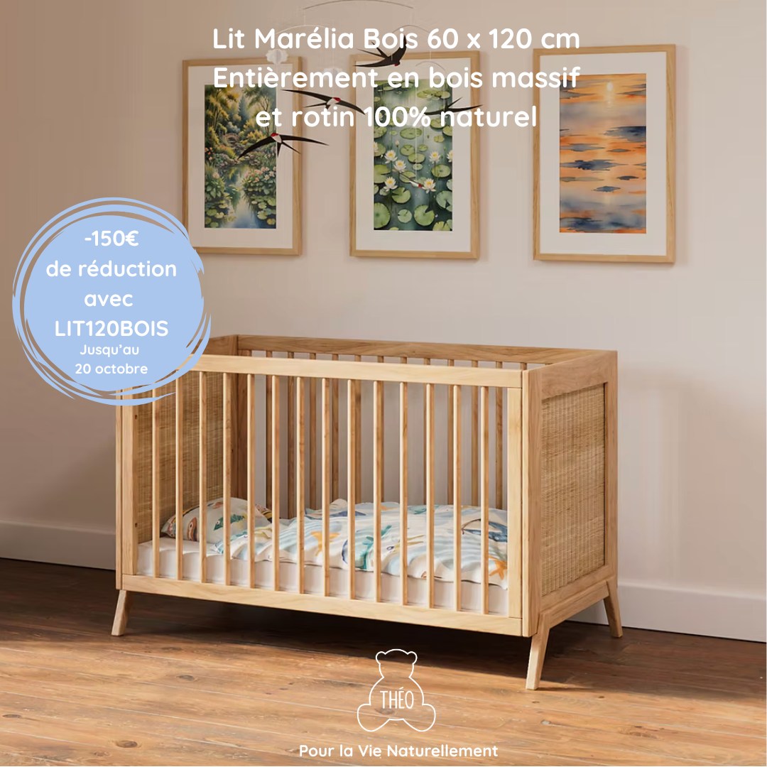 Chez Théo-Bébé, on croit aux chambres qui respirent la nature 🍃
Le lit évolutif Marélia Bois 60x120 cm est fabriqué en véritable bois, peinture à l'eau sans solvant, pensé pour accompagner bébé en douceur… et pour longtemps ✨
👉 En ce moment, profitez de -150€ sur les lits 60x120cm Nami Bois, Naïa Bois et Marelia Bois avec le code LIT120BOIS
📏 Format 60x120 cm
🌳 Bois véritable + placage feuilles de bois
✅ Évolutif + 3 ans de garantie
💛 Un lit sain, durable et beau… pour de VRAIS souvenirs.
#theobebe #littbebebois #chambrebebe #decobebe #litnaturel #DesignEnfant #DesignÉcoresponsable #DécoBébé #DesignDurable #MateriauxNaturels #DecorationBebe #NatureChezVous #LitEvolutif #ParentResponsable #InspirationDeco #BonnesAffaires