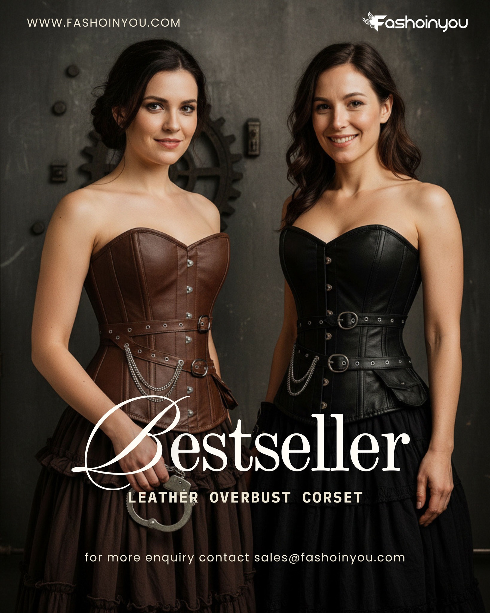 🎃🖤 This Halloween, turn heads with bold elegance! 🖤🎃
FashoinYou brings you premium leather overbust punk corsets at a spooky 30% FLAT DISCOUNT 👻✨.
Step into the gothic-punk vibe and own the night in style. Don’t miss out – offer valid till 31st October 2025.
🔥 Shop Now & Unleash Your Dark Side!
👉 www.fashoinyou.com
#FashoinYou #HalloweenSale #PunkCorset #LeatherCorset #OverbustCorset #Halloween2025 #CorsetSale #GothicFashion #PunkStyle #CorsetOutfit #AlternativeFashion #HalloweenCostumeIdeas #GothicCorset #CorsetLovers #HalloweenDiscount