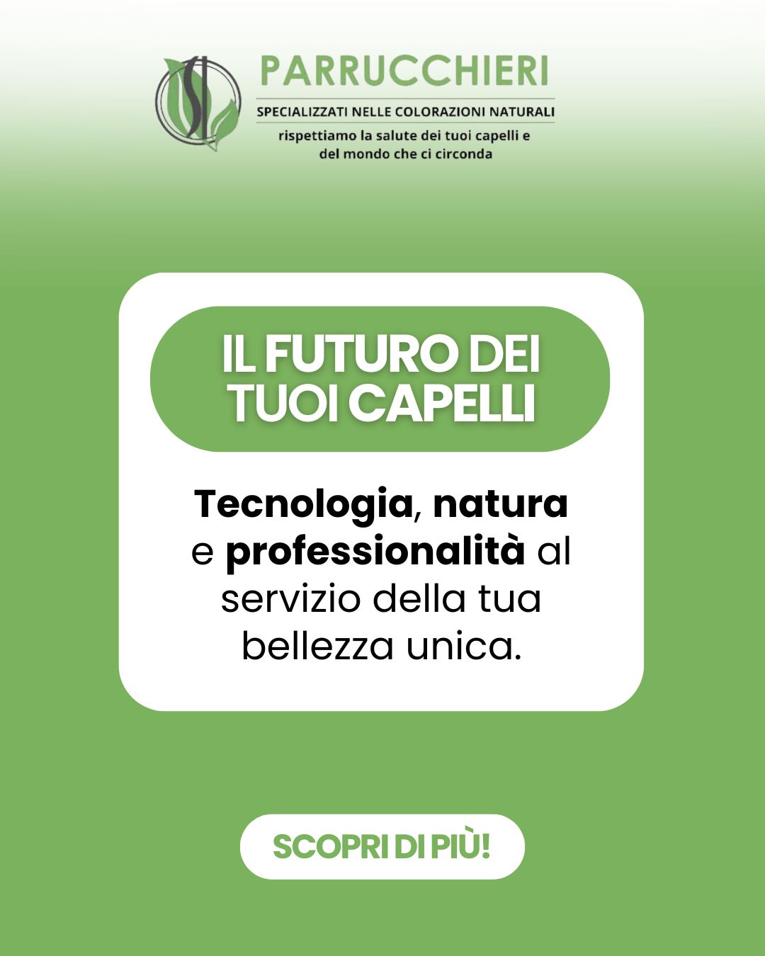 Tecnologia, natura e professionalità si incontrano per offrire ai tuoi capelli il massimo della cura. Dai trattamenti innovativi di ossigenoterapia e ozonoterapia alle colorazioni con erbe tintorie, ogni servizio è pensato per risultati unici.
✨ Il futuro dei tuoi capelli è oggi.
Prenota la tua esperienza premium da SÌ Parrucchieri Treviglio