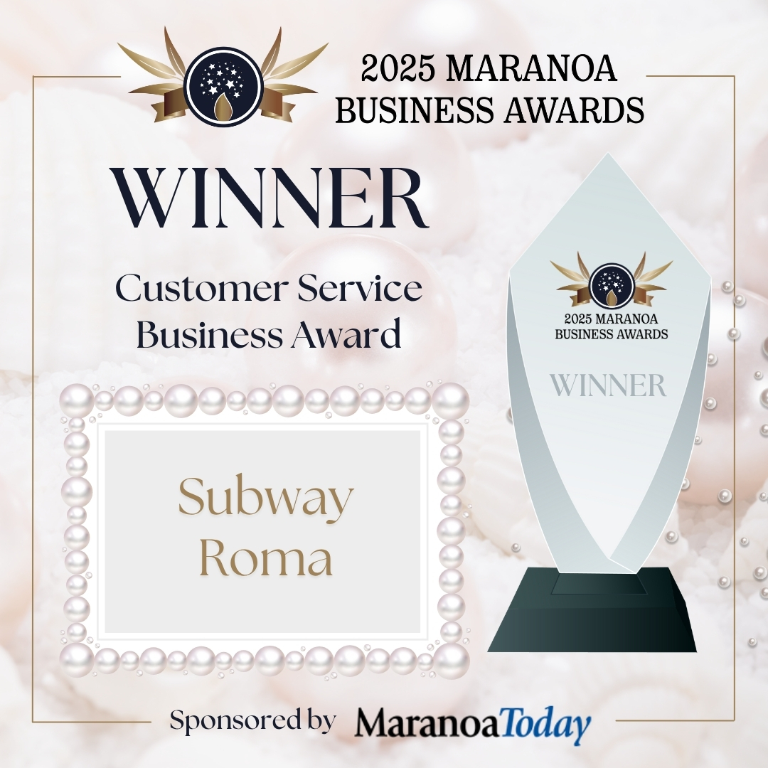🏆 Customer Service (Business) Award 2025 🏆
Congratulations to all the incredible nominees for the Roma Commerce & Tourism Customer Service (Business) Award at the 2025 Maranoa Business Awards! 🌟
Your commitment to quality service and creating positive customer experiences makes the Maranoa a better place to live, work, and shop. 🙌💛
And the winner is…
🥇 Subway Roma !
Thank you to the team at Subway Roma for consistently serving up friendly smiles, great food, and outstanding service to our community. 👏👏
Ruth D'Hennin