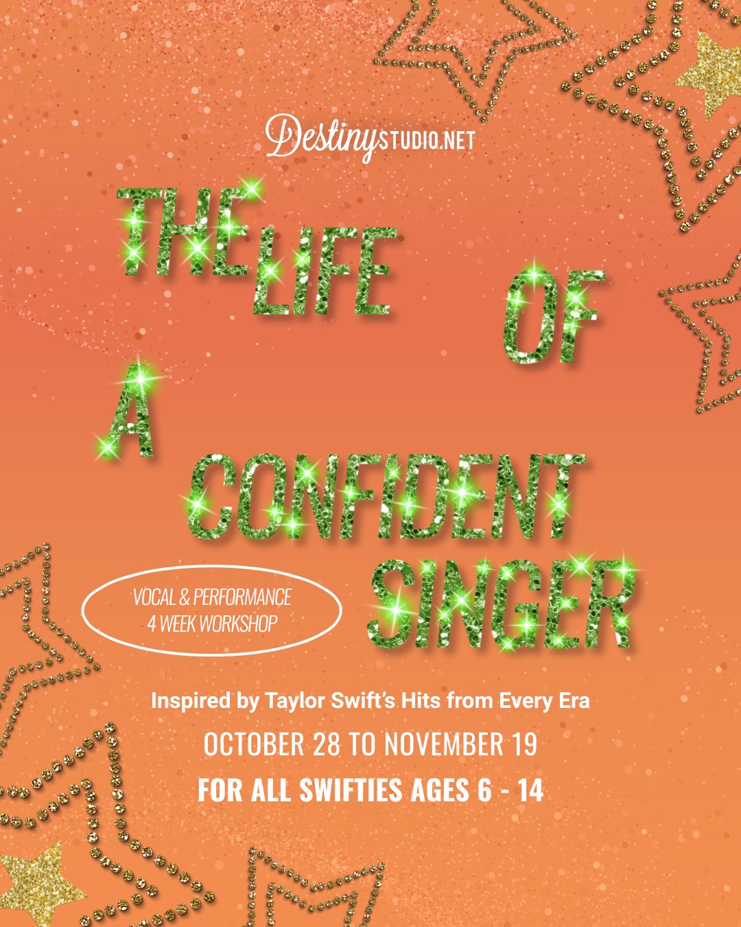 New Taylor album = new era unlocked! 🚨
We’re celebrating by launching The Life of a Confident Singer 🎤💖 A 4-week small-group vocal workshop where singers ages 6–14 get to shine while learning Swift-inspired songs, building vocal skills, and boosting stage confidence.
Because every Swiftie deserves their spotlight ✨
👧 Ages 6–10 → Tuesdays, 4:30–5:20 First Session Oct 28
🧑 Ages 11–14 → Wednesdays, 7:00–7:45 First Session Oct 29
Spots are limited—join now + step into your own era 🌟
Comment for the link to sign up!
#FortWorthTX #WeatherfordTX #FortWorthMoms #WeatherfordMoms #FortWorthMusicLessons #WeatherfordMusic #DFWMusic #TexasMusicSchool #MusicLessonsTexas #FortWorthKids