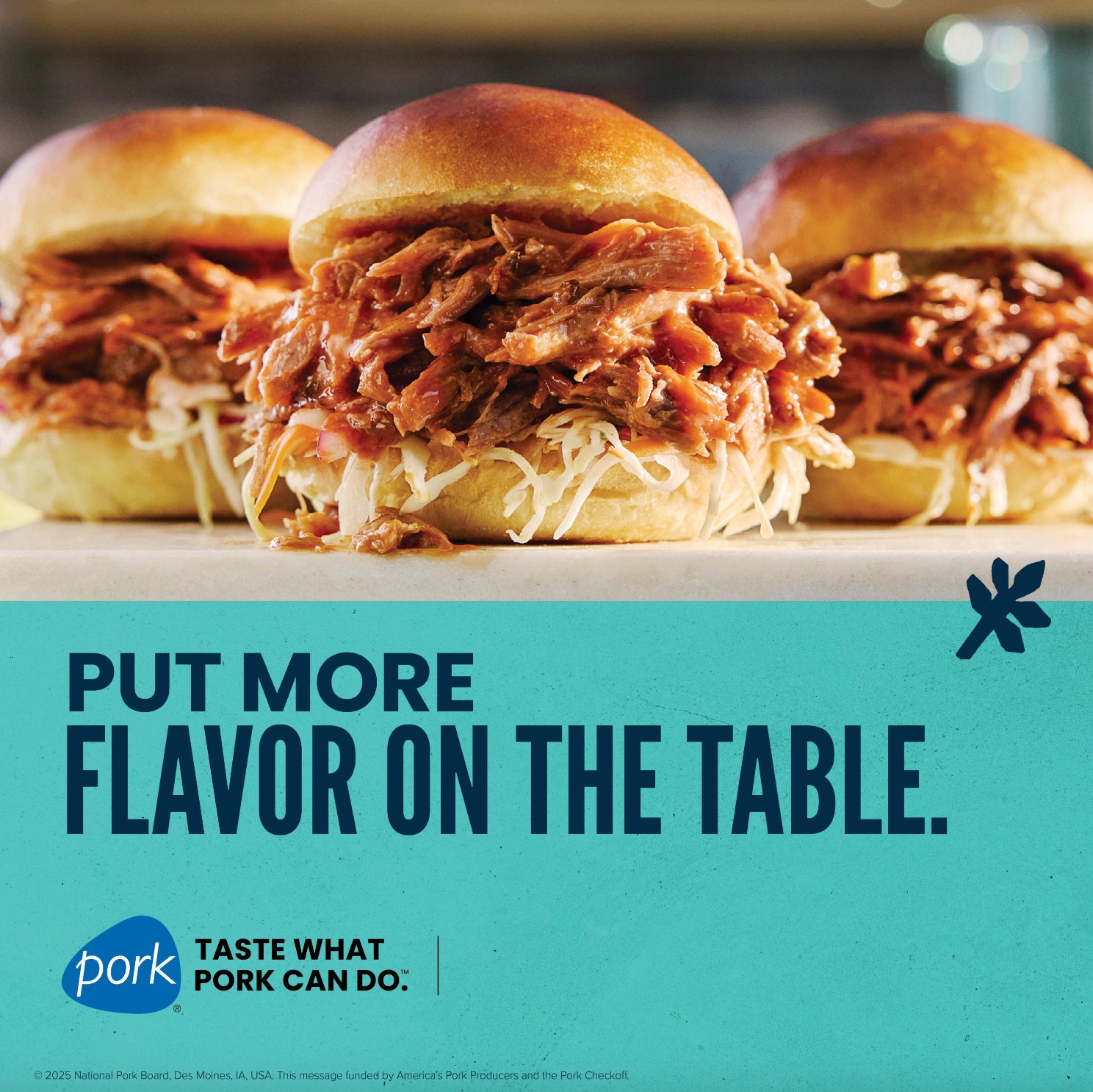 Pulled pork sliders that bring BIG flavor to the table. 🍴🔥
Affordable, versatile, and packed with taste, pork makes every meal memorable.
👉 Taste what pork can do.
#PorkOnYourPlate #TastePork #azporkfest