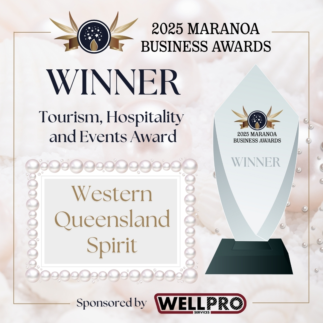 🍸 Tourism, Hospitality & Events Award 2025 🍸
A big congratulations to all the nominees for the Tourism, Hospitality & Events Award sponsored by WellPro Services for the 2025 Maranoa Business Awards! 🌟
Your creativity, hospitality, and dedication to showcasing the best of the Maranoa make our region a destination to remember. 🙌✨
And the winner is…
🥇 Western Queensland Spirit !
Cheers to the team for your passion, innovation, and genuine country hospitality, bringing people together and putting Roma on the map one spirit at a time! 🥂💛
@westernqldspirit