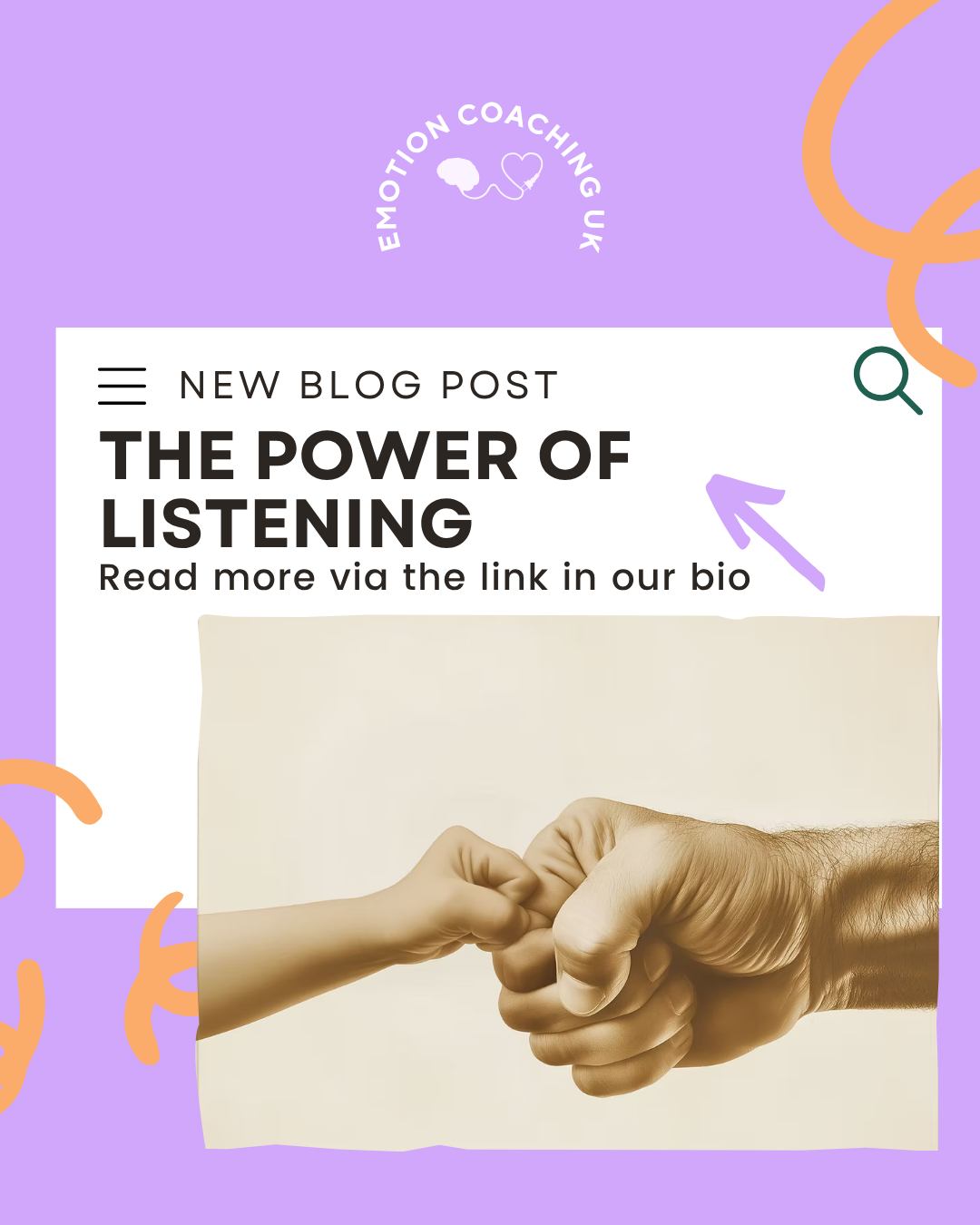 👂 The Power of Listening 👂
When children are upset, our first instinct is often to fix things or give advice. But sometimes, what children need most is simply to be heard. 💛
Pausing, being curious, and listening instead of trying to solve!
In our latest post, we share stories of Ollie and Rosie. They are small everyday moments that show how listening can transform a child’s experience.
Read our Blog! Link in our Bio or view online from our website!
✨ This week, try listening first. The results might surprise you.
#EmotionCoaching #ThePowerOfListening #BigFeelingsLittlePeople #ParentingReflection #EmpathyInAction #ConnectionBeforeCorrection #GentleParenting #ECUKResources