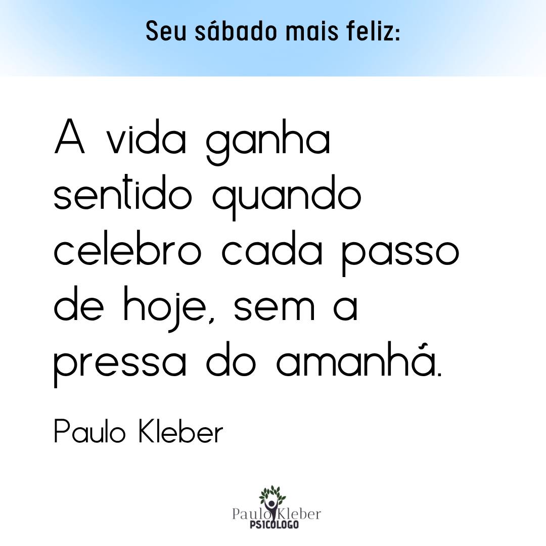 Já comemorou algum passo dado hoje? Ser feliz amanhã é tarde. Você merece ser feliz hoje.
Posso ajudar você?
Psicólogo Paulo Kleber - CRP: 16/9214
.
.
#terapiaonline #psicologiaonline #atendimentoonline #psicologoonline #psicologiaporvideo #psicoterapiaonline #psicologoparabrasileiros #brasileiroseuropa #terapianoeexterior #atendimentohumanizado
#psicologiaclinica #psicoterapia #autoconhecimento #saudemental #terapiaparatodos #acolhimentoemocional #psicologohumanista #escutaterapeutica #psicologiaparatodos #cuidardementesaudavel
#paulokleberdutra #sabado