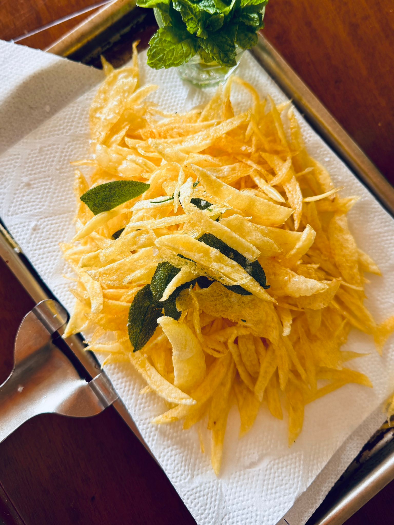 The ingredient is everything.
Yes, I know all chefs harp on about the importance of the ingredient. Of course, I agree. But, don't forget the skill/technique.
As I was flipping through all the recipe notes Carina and I have saved over the years, a few recipes popped up from our time in Tuscany, when we essentially practice for a few weeks at a small tavern north of Greve in Chianti.
An old woman in the kitchen coined the saying that 80% is the ingredient and 20% is that you don't 'fuck it up' (approximate translation). 'Keep it simple,' she repeated all evening.
We came to Marche, Italy, in 2016. At that time, we had sold our shares in Stockholm's most celebrated restaurant group. (When we were at the helm). Now, we have been on the most beautiful hill in Marche for almost 10 years. We opened our little Gastro-bed-&-breakfast in 2018 after renovating.
When COVID hit ITALY hard in 2020, we opened a large chest filled with hundreds of handwritten notes (recipes). With a few bottles of wine and candlelight, we travelled back in time, remembering recipes, people, restaurants, courses, and trips. That was the start of our acclaimed cookbook, Matlängtan (Longing for Food). Our journey to the Italian life.
Cookbook of the Year 2023 and 'Brilliant Status' from the Libraries of Sweden.
The photo. Crispy—and by that, I mean super crispy—potatoes. Fried with sage. Served with lemon and rouille. The right ingredient (potatoes) plus skill: dare to cook simply.
And what a wonderful October we are having. Sun, 20 degrees Celsius, and nature filled with colour.
Well, now I must move on. We will soon have a full house of happy guests.
Matlangtan.com and casasanruffino.com
Oh, how I wish you were here."