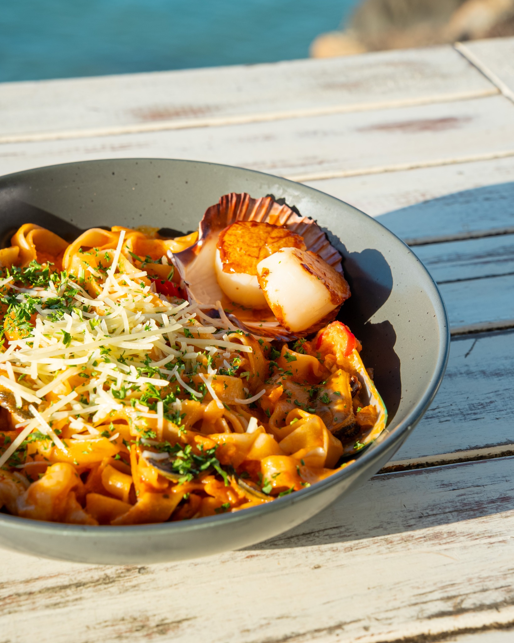 Marinara Fettuccine done right! 🦐🍝 One of our most loved and best-selling dishes at Sorrento Restaurant & Bar. Fresh local seafood meets our home-made pasta, the ultimate coastal craving! 🌊✨