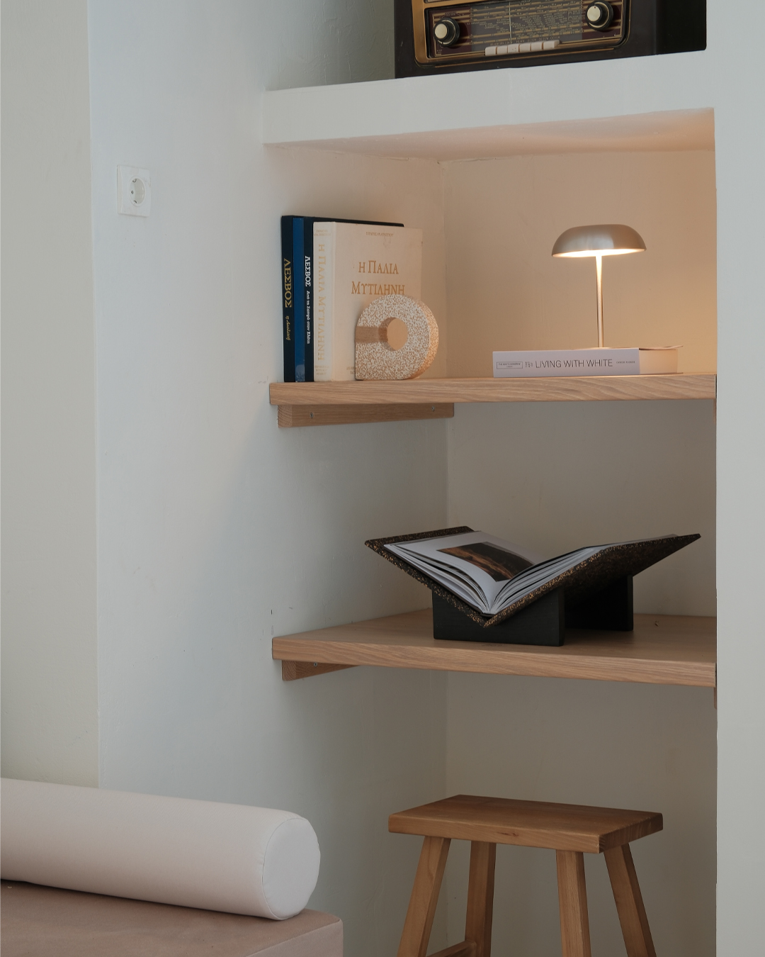 When material meets meaning, form finds its calm.
In our ongoing dialogue between craft and circular design, Koukos de Lab x The Greek Foundation present the Bookstand – Dark Core.
Handcrafted in Lesvos, this sculptural piece pairs solid oak with Koukoutsi Dark Core, our signature eco-material made from upcycled olive pits.
The result is an object that holds more than books — it holds a story of place, patience, and transformation.
Minimal yet expressive, the Bookstand bridges Greek craftsmanship and contemporary material thinking, inviting touch and quiet reflection on any surface.
A small symbol of what happens when design honors both heritage and renewal.
Interior photography @george_komvokis
Studio photography @steftsakiris
#KoukosdeLab #TheGreekFoundation #Koukoutsi #CircularDesign #GreekDesign #CraftedInGreece #SustainableDesign #Bookstand #OlivePits #DesignCollaboration