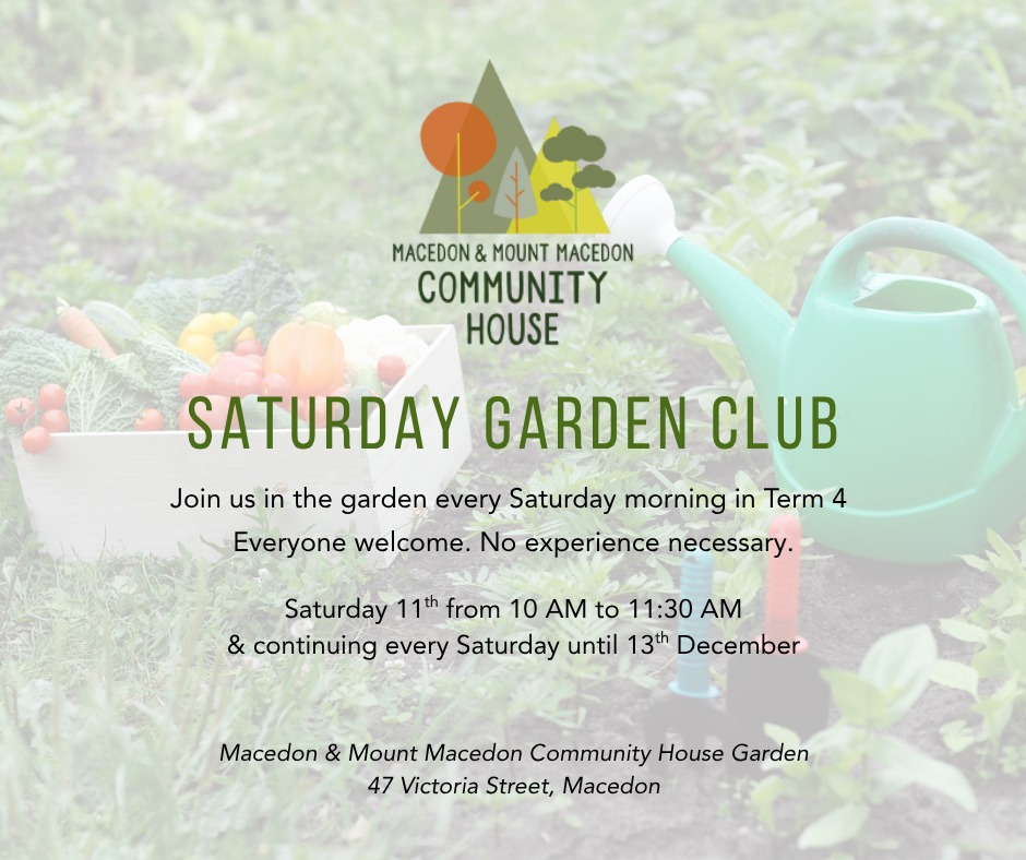 đ± Our Saturday Garden Club Starts Tomorrow! đ±
Every Saturday during Term 4 @ 10 â 11:30 AM.
We're excited to kick off our new garden club this term, meeting on Saturday mornings to get hands-on in our new kitchen garden wicking beds. Raise seedlings, grow fresh produce for the Gisborne Foodbank, plant pollinators, harvest, propagate flowers, and learn organic gardening with regenerative & permaculture principles.
đ©âđŸ Volunteers of all ages welcomeâcome grow, learn & give back! We can't wait to see you there.
RSVP at https://bit.ly/3VE0aPZ for the term, with fully flexible attendanceâcome along when you can.