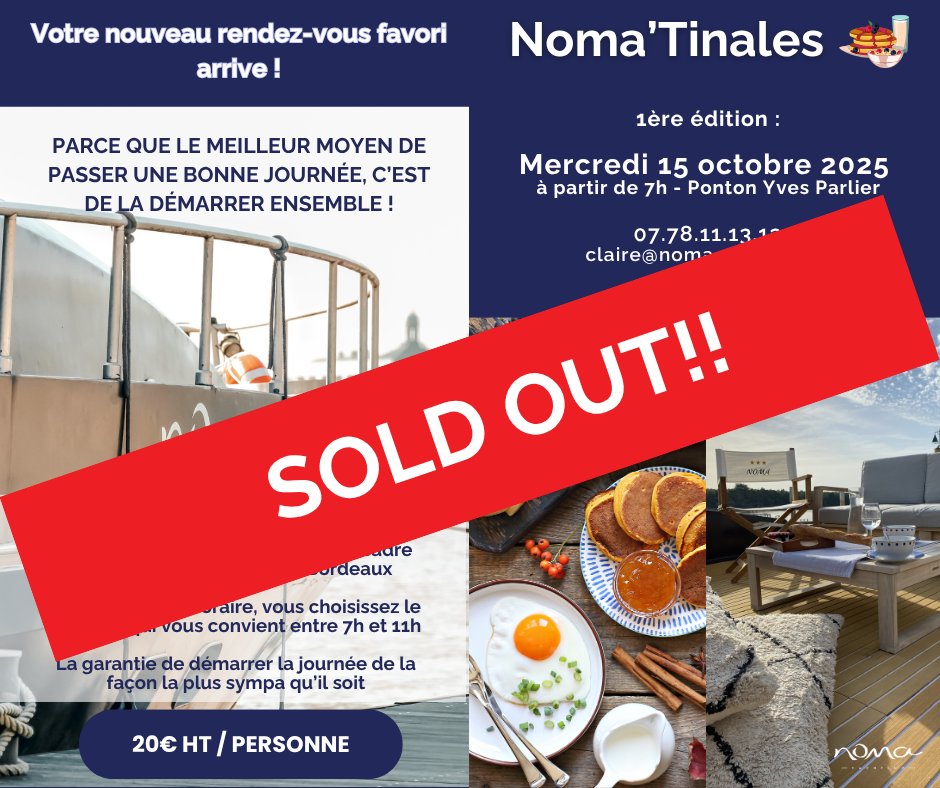 On vous avait pourtant prévenu qu'il n'y en aurait pas pour tout le monde...
La 1Ăšre Ă©dition de Noma'Tinales fait salle comble. Promis, on vous racontera tout!đ