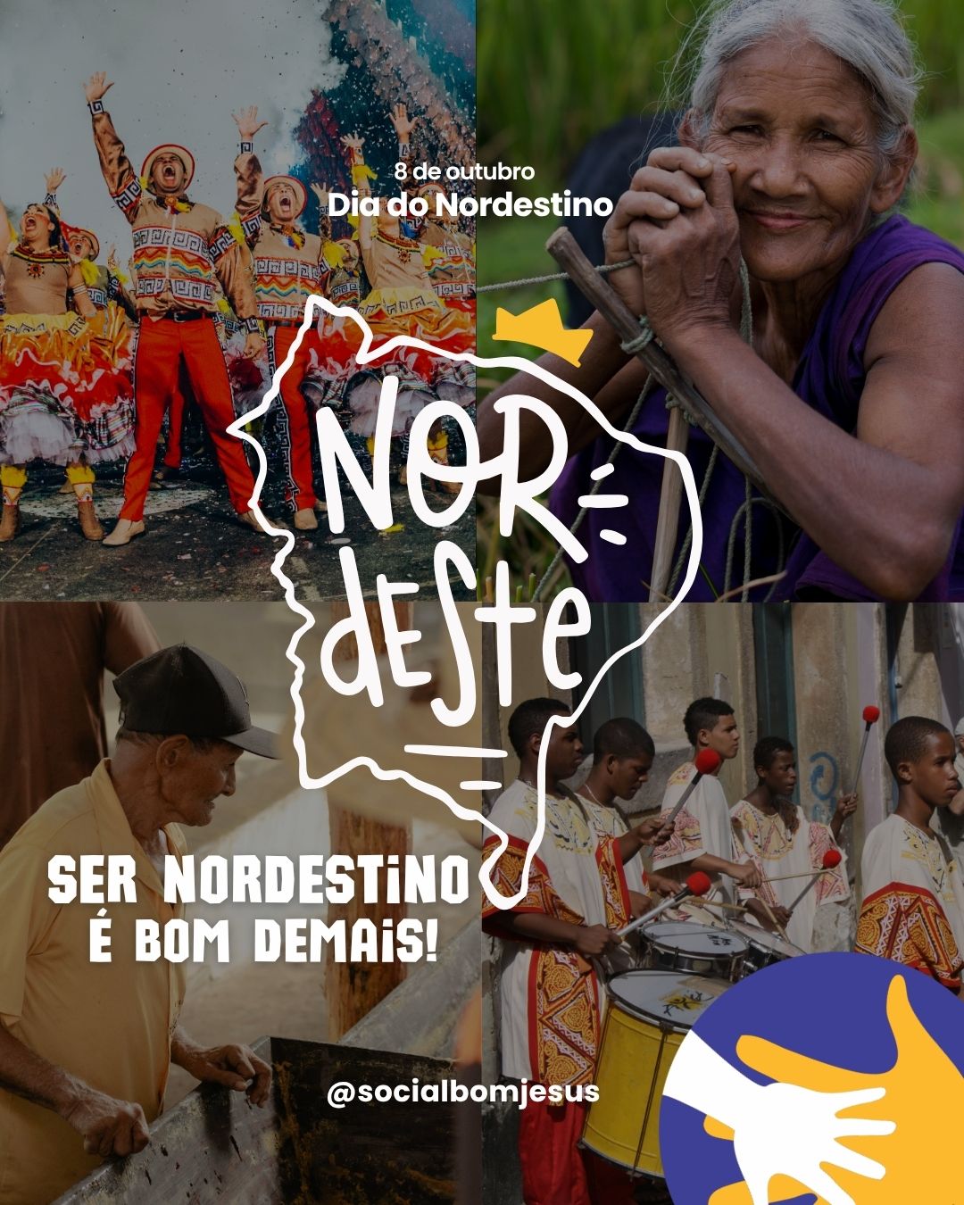Com orgulho das raízes que nos sustentam 🌵
No Dia do Nordestino, celebramos a força, a cultura e a sabedoria de um povo que carrega o sol no peito e a resistência na alma.
O Social Bom Jesus tem raízes profundas no Nordeste: uma de nossas fundadoras veio de lá, trazendo consigo valores de solidariedade e fé. E nosso presidente de honra, Zacarias Camelo, também nordestino, é símbolo vivo de luta, acolhimento e compromisso com quem mais precisa.
Hoje, homenageamos não só a origem, mas o legado que pulsa em cada serviço, em cada gesto, em cada história que construímos juntos.
💛 Viva o Nordeste, viva quem transforma com coragem e afeto!
#DiaDoNordestino #OrgulhoNordestino #SocialBomJesus #RaízesQueTransformam #NordesteÉForça #CulturaQueNosForma