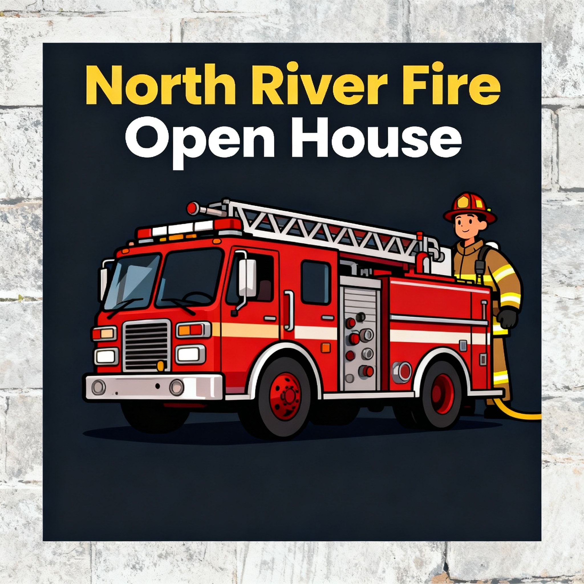 North River Fire Hall Open House!
Sunday October 5th from 11:00 am to 3:00 pm
Bring the family and come meet our dedicated team of firefighters
• Tour the fire trucks 🚒
• Check out the gear we use to protect our community 🧯
• Learn fire safety tips for the whole family 👨👩👧👦