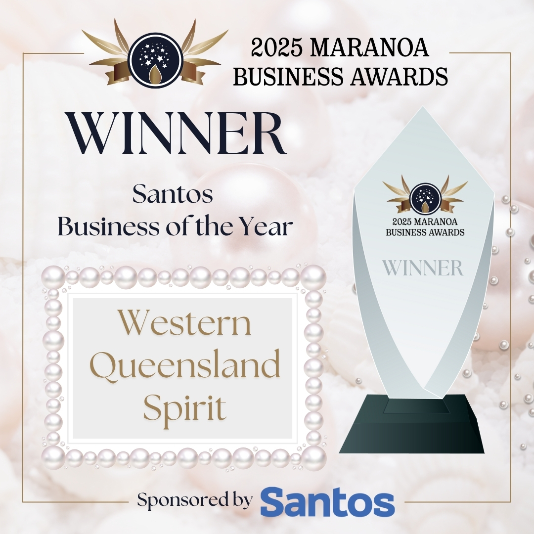 🏆 Santos Business of the Year 2025 🏆
This prestigious award celebrates a business that demonstrates excellence across all areas, leadership, community engagement, and long-term contribution to the Maranoa region. 🙌💼
And the winner is…
🥇 Western Queensland Spirit !
A well-deserved honour for a business that continues to put the Maranoa on the map, blending creativity, craftsmanship, and community pride into every drop. 🍸✨
@santos_ltd