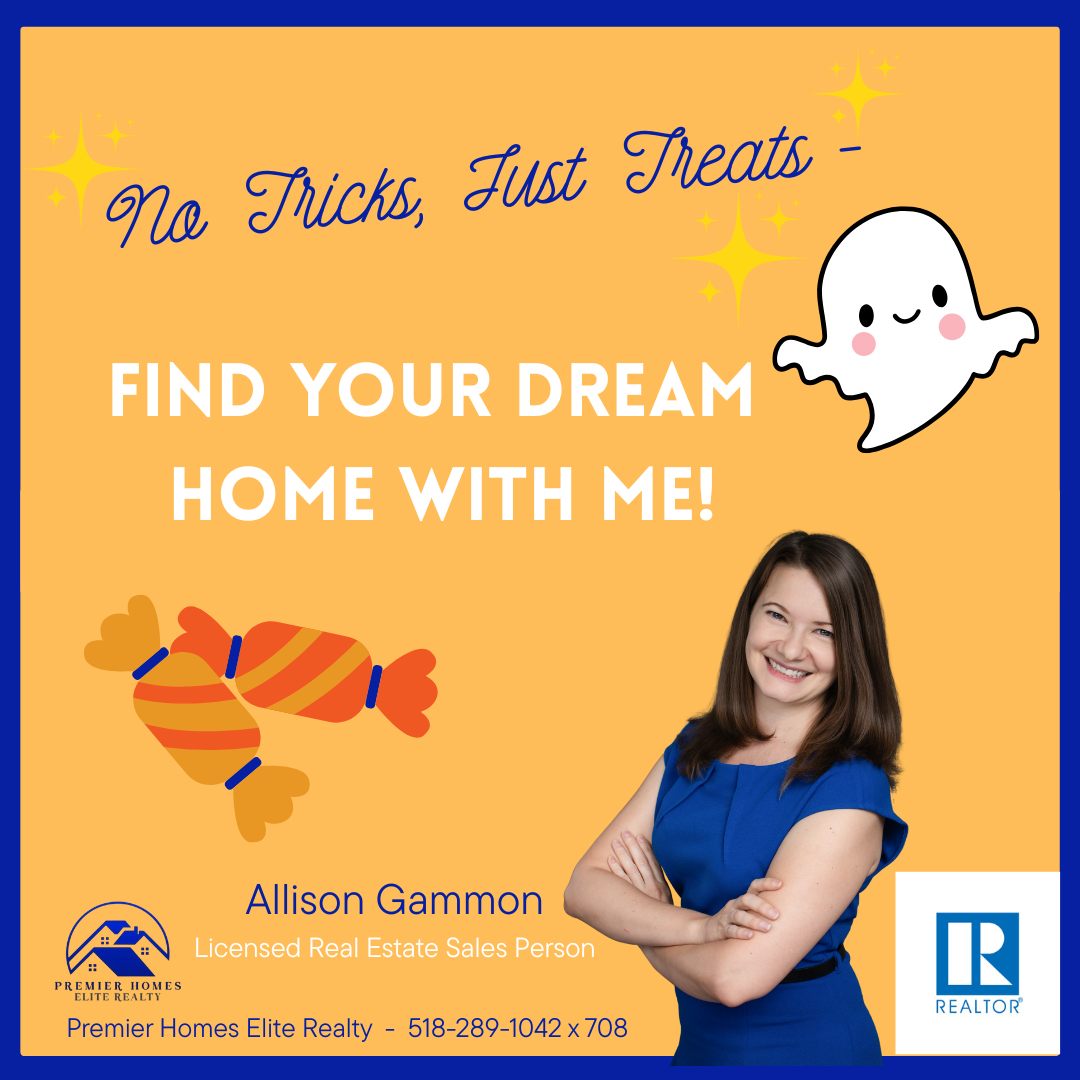 🎃 No tricks, just treats! 🍭🍬
🏡Your dream home is waiting, let me help you find it!
📲 518-289-1042 x708
🕸 AllisonGammonRealEstate.com