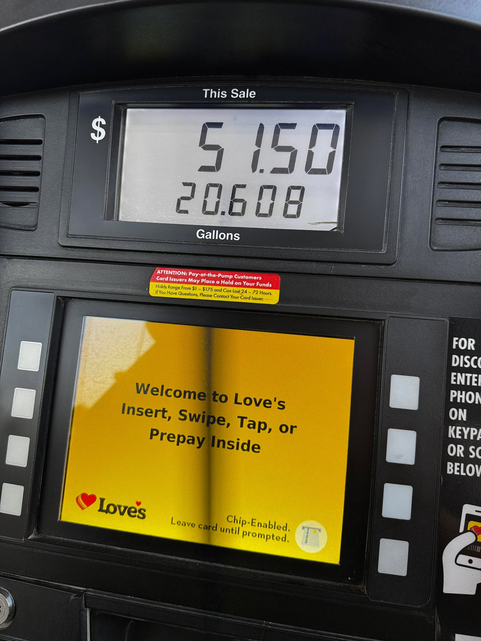 I run in to grab a drink and come back out to this… I’m thinking it’s time to throw on some Van Halen for the rest of the drive!