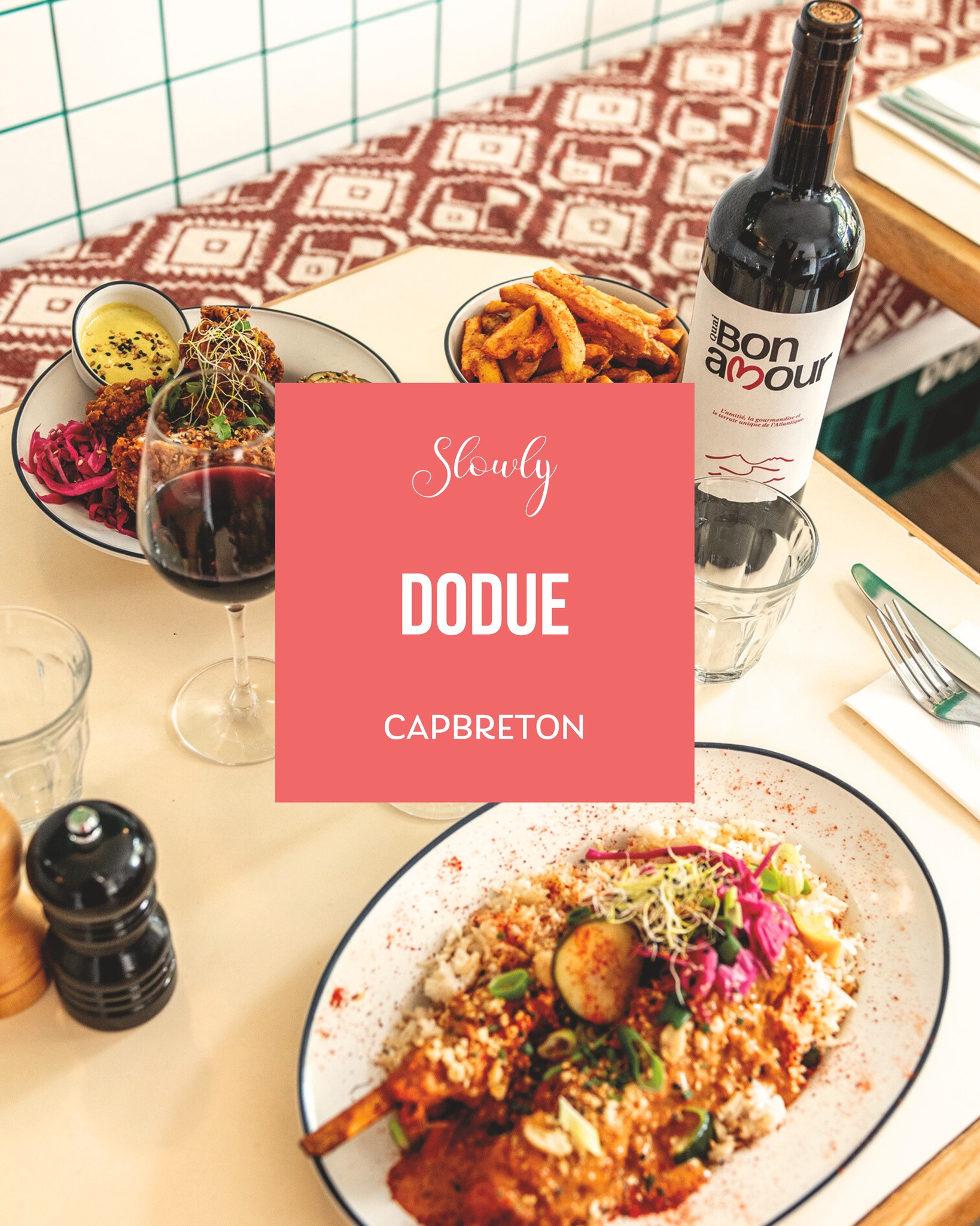 🍗 Dodue, la nouvelle adresse qui régale Capbreton ! @dodue.capbreton
Entre cuisine du monde et recettes françaises, tout tourne autour de la volaille — tendre, croustillante et toujours 100 % fait maison 🤎 Des plats à partager, une carte colorée et une ambiance chaleureuse au bord du Boudigau… que demander de plus ?
Le spot parfait pour bien manger, se retrouver et profiter 🎶
👉 À découvrir dans le Slowly Côte 41, disponible en ligne et chez vos commerçants préférés !
#capbreton #hossegor #landes #slowlymag #dodue #bonnesadresses #foodie #faitmaison #volaille #sortieslandes #plaisirgourmand