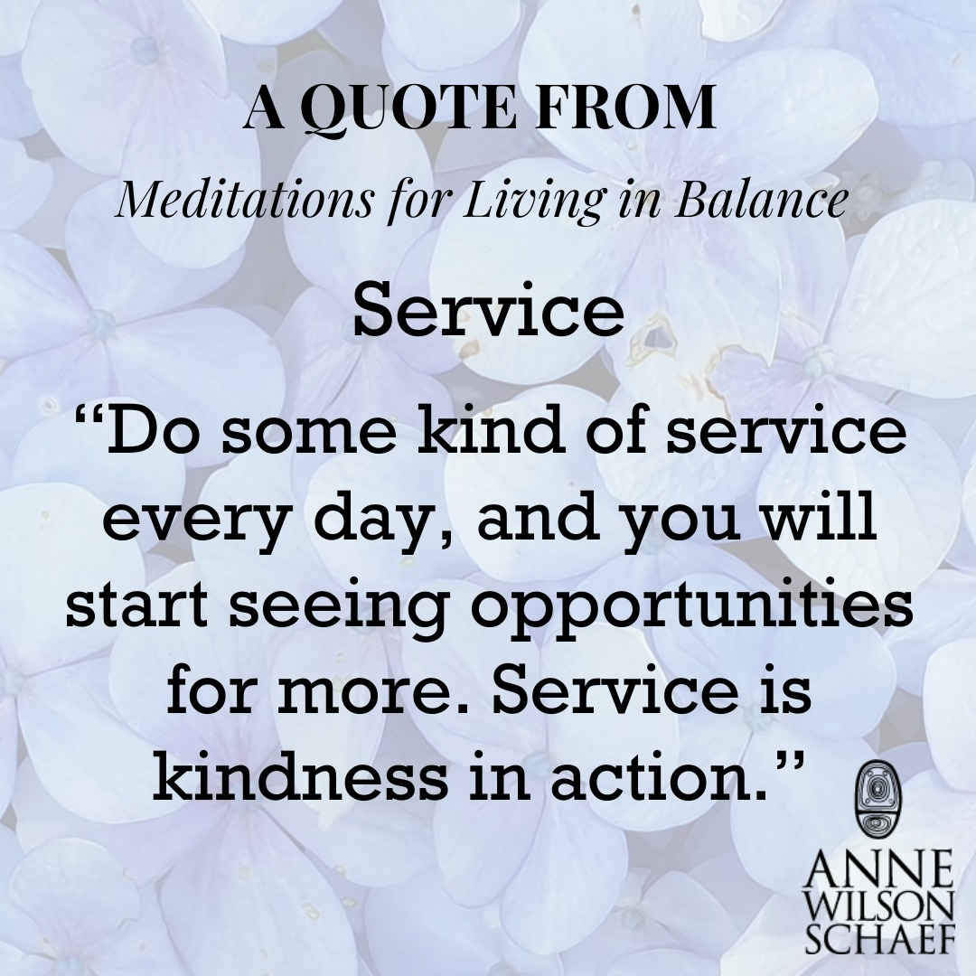 Do some kind of service every day, and you will start seeing opportunities for more. Service is kindness in action. #service #recoveryispossible #spiritualawakening
