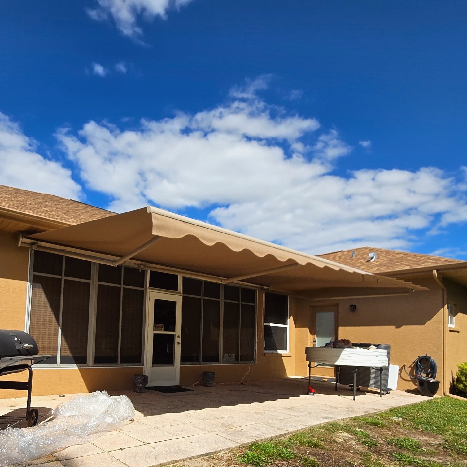 Before and after ๐ My jaw is on the floor. Step up your outdoor decor game with a retractable awning.
#PatioEnclosure #CanopyDesign #BeforeAndAfter #AwningSolution #WindowAwnings #ShadeAndStyle #FabricGraphics #OutdoorDesignInspo #CommercialShading #SunProtection #TampaBayHomes #TampaLifeStyle #TampaBaySmallBusiness #FloridaContractors #TampaBayDesign #MadeInFlorida #TampaDesignScene #TampaBayLuxuryHomes #SupportTampaLocal #TampaBayExteriorDesign #HomeDecorInspo #HomeDesignGoals #ArchitectureLovers #DesignInspo #CustomDesign #DreamHome #HouseGoals #CurbAppeal #CoastalHome #FloridaStyle