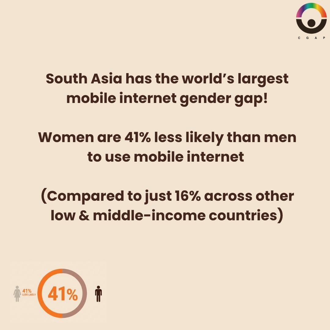 A staggering 41% mobile internet gender gap in South Asia is the largest in the world.
This digital divide silences women and limits their leadership potential. Closing it is key to reshaping political participation across the region.
Learn more in our brief: https://www.cgapsouthasia.org/digital-pathways-women-political-leadership-south-asia
#DigitalDivide #GenderEquality #SouthAsia