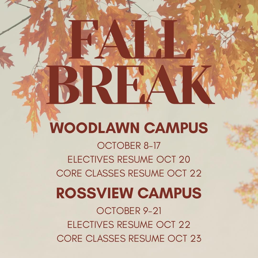 🍂 Fall Break is around the corner!! 🍂