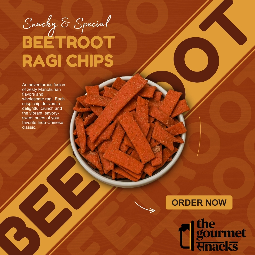 Crunch into something extraordinary! 🌟 Our beetroot ragi chips are not just a snack; they’re a burst of flavor and nutrition in every bite. Perfect for your next movie night or afternoon munch! 🍿✨ Tag a friend who needs to try these! #HealthySnacking #GourmetGoodness