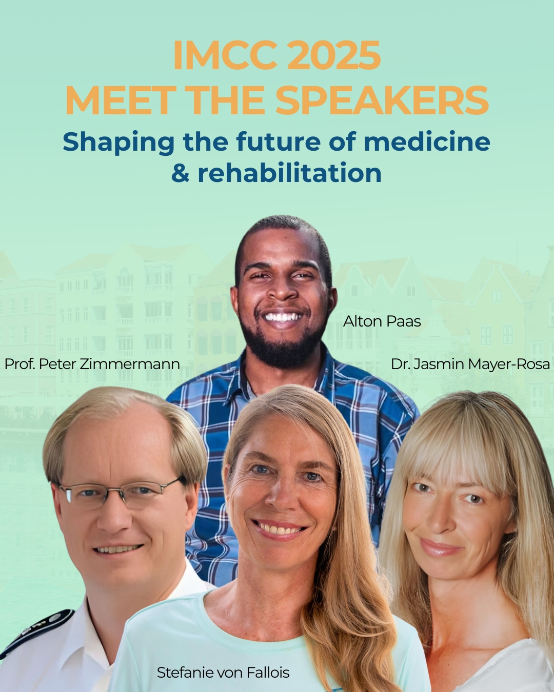Meet the Experts Transforming Medicine & Rehabilitation 🌍
These four inspiring voices — and many more — will join us at IMCC 2025 to share insights that are changing the way we think about health and recovery:
💪 Alton Paas – Inclusion
🌿 Stefanie von Fallois – Complementary Therapies
💬 Dr. Peter Zimmermann – Mental Health
🧘♀️ Dr. Jasmin Mayer-Rosa – Mental Health
Meet these and other leading voices at IMCC 2025 in Curaçao.
📍 November 17–20, 2025
🌐 www.medconferencecuracao.com
#RehabilitationSience #physicaltherapy #occupationaltherapy, #speech #therapy #psychology #trauma #research #future #healthcare #ICF #DAT
#IMCC2025 #IMCC #IMCCuracao #internationalmedicalconferencecuracao #medicalconferencecuracao #medconferencecuracao #medicalconference #medicalevents #medicaleducation #medicalinnovation #HealthTech #MedicalProfessionals #MedicalCommunity #MedicalResearch
@dolphintherapycuracao @kiki.kuhnert @dolphinsuitescuracao @curacaowellnessassociation @cinexcur @drolaf2023 @curacao_medical_center @misterieowcs @canchildcentre @rehakind_e.v @guardiangroupdc @labdemed @mambobeachblvd @adc_nv @timmyandfriendsorg @green.nexa @royalseaquariumresort @klm @casino.aqua @mcbcuracao @stmartinusuniversity @avalonuniversity
@cmusom