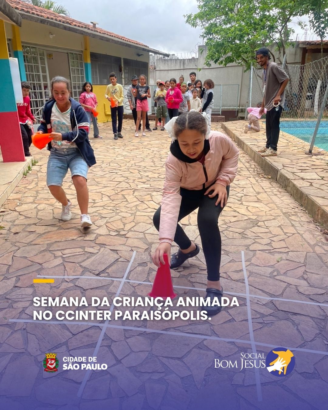 No CCINTER Paraisópolis, a Semana da Criança foi pura diversão! Teve brincadeiras, comilança, doces e muita bagunça boa, tudo pensado com carinho para celebrar quem enche nossos dias de energia e afeto.
🧒👧Foram dias de atividades especiais, sorrisos espalhados por todos os cantos e uma festinha inesquecível que mostrou que infância é tempo de brincar, aprender e ser feliz.
💛 Porque cuidar da infância é garantir que cada criança tenha o direito de viver momentos como esse: leves, doces e cheios de amor.
#diadascrianças #festadacriança #inclusao #ccinter #ONG
