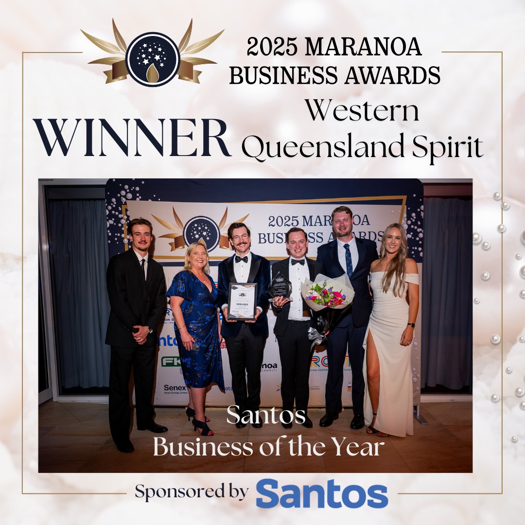 Congratulations to Western Queensland Spirit, winner of the 2025 Santos Business of the Year!
RCAT extends its sincere thanks to @santos_ltd for their sponsorship for this award and support for business in our region.
@westernqldspirit
#MaranoaBusinessAwards #RCAT #CelebratingLocalBusiness #CustomerServiceExcellence