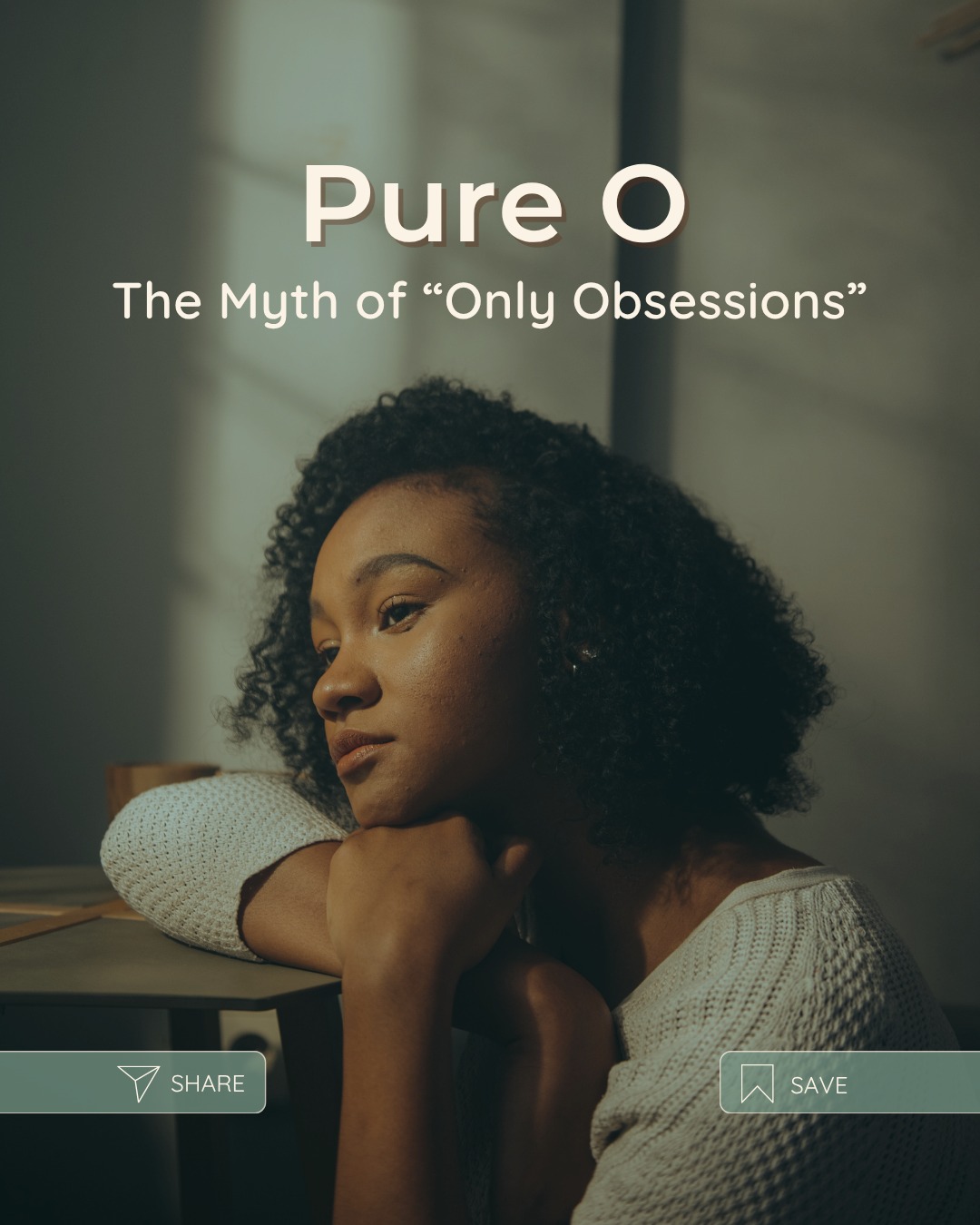 Pure O: The Myth of “Only Obsessions”
Many people say, “My OCD looks different. I don’t do rituals, I just get stuck in my head.”
This is often called “Pure O” (purely obsessional OCD)… but the truth is that there is no such thing as OCD without compulsions.
Even if they’re not visible, mental rituals like rumination, reassurance-seeking, or avoidance are still compulsions.
Understanding this matters because it helps people see:
✔️ You’re not “doing OCD wrong.”
✔️ Your experience is valid.
✔️ ERP works with mental rituals too.
Takeaway: Pure O is never really “pure.” Mental rituals count, and recovery is still possible.
📲 Want to learn more about OCD and recovery tools? Follow along for the rest of this series