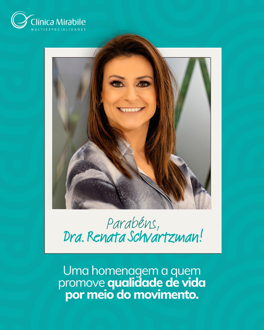 Hoje é dia de reconhecer o trabalho dos fisioterapeutas. ✨
Parabéns, Dra. Renata Schvartzman, por sua dedicação com os pacientes para que tenham mais saúde e bem-estar.
Feliz Dia do Fisioterapeuta! 💙
-
#clinicamirabile #clinicamultidisciplinar #portoalegre #diadofisioterapeuta #fisioterapia