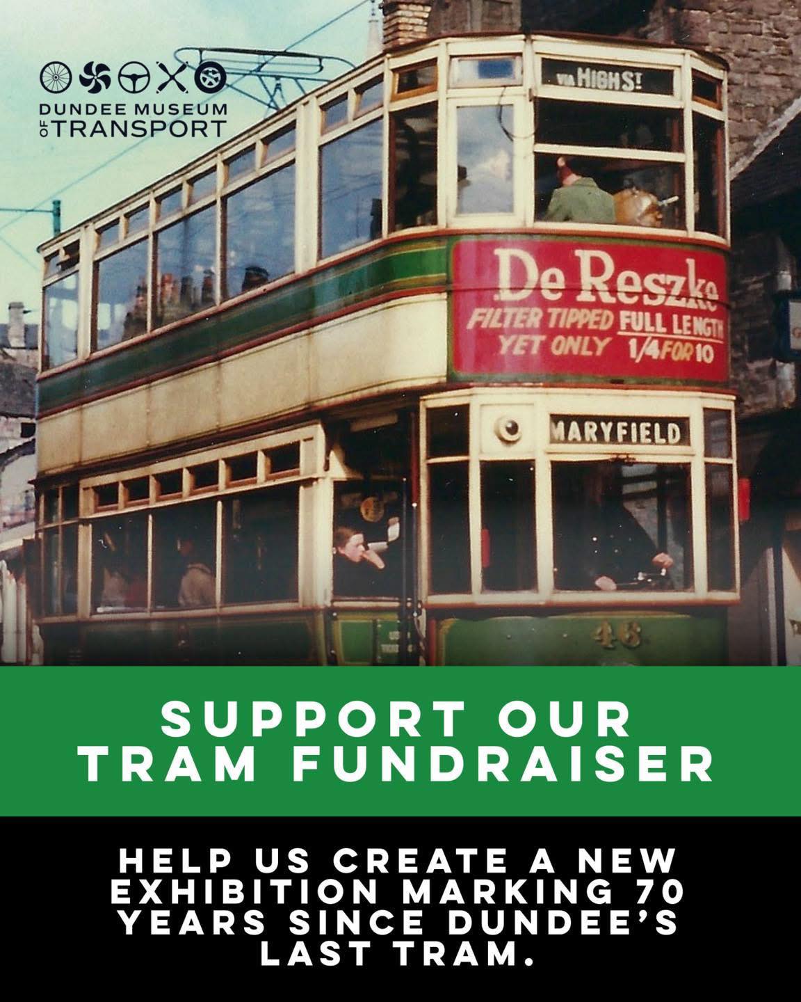 🚋❤️ Seventy years ago, Dundee’s trams took their final journey through our streets – but the memories still travel with us today.
We’re creating a new exhibition to honour this remarkable part of the city’s history, celebrating the people, stories and spirit of Dundee’s tram era.
Your support can help us bring this story to life. Every donation – big or small – moves us closer to our £25,000 target and ensures this legacy is preserved for future generations.
🔗 Donate or share here: https://www.crowdfunder.co.uk/p/a-reminiscence-of-dundees-trams