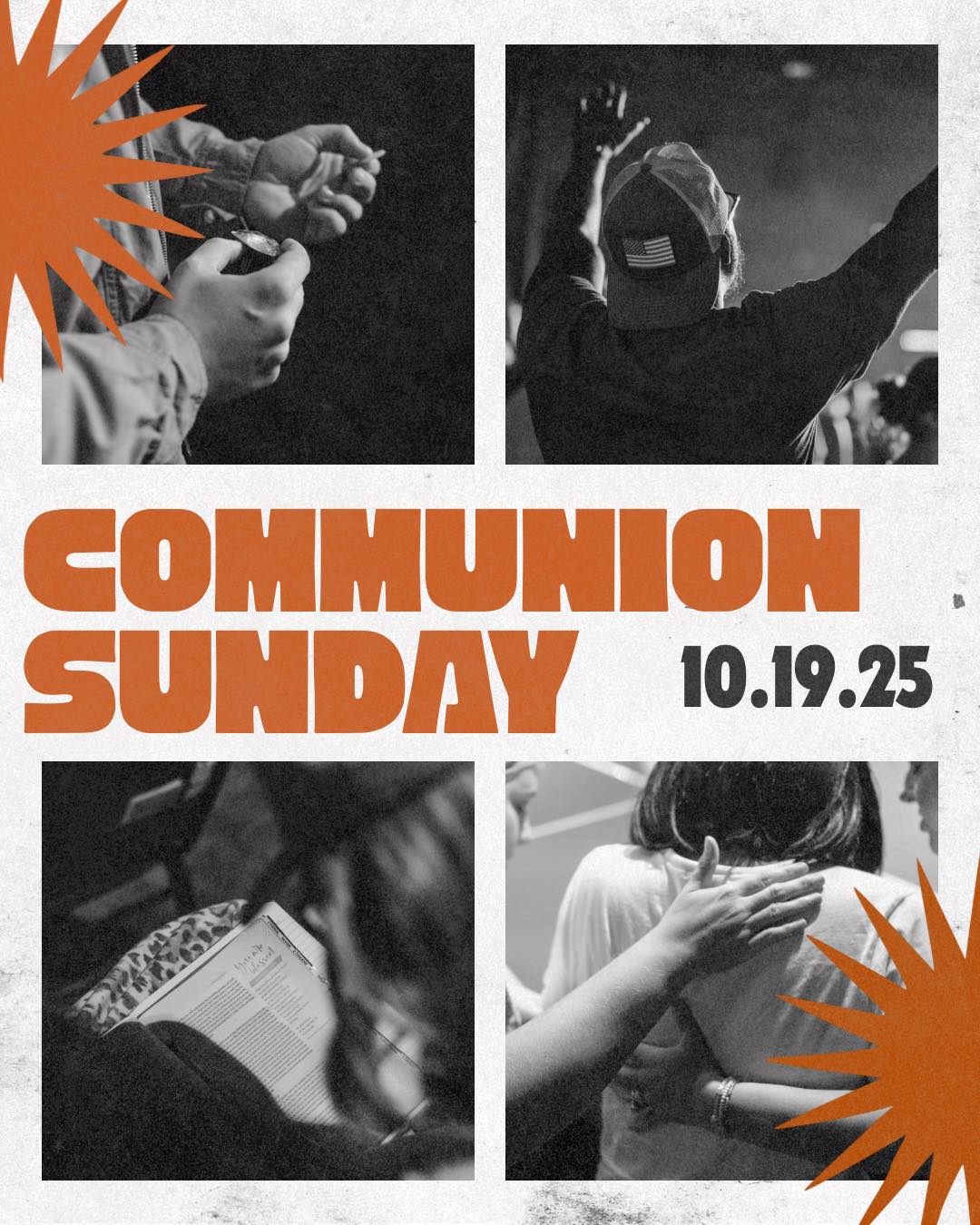 COMMMUNION SUNDAY 🙏🏼
-
COMMUNION SUNDAY IS THIS SUNDAY! We love getting to remember the sacrifice Jesus made for us together as a church family!