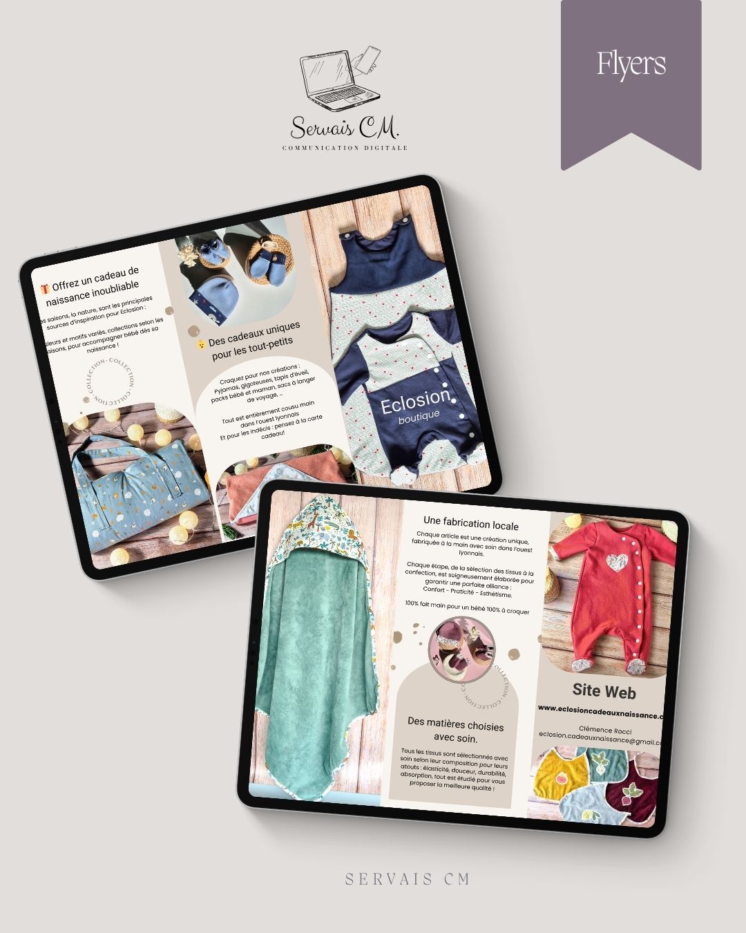 🌿✨ Découvrez la maquette de brochure réalisée pour la marque Eclosion ! ✨🌿
Un design élégant et épuré qui reflète parfaitement l’esprit naturel et authentique d’Eclosion. Cette brochure met en valeur leurs produits avec style et clarté, pour captiver et informer leurs clients.
🎨 Création signée Servais CM — votre partenaire pour des supports de communication impactants !
#DesignGraphique #Brochure #Eclosion #IdentitéVisuelle #ServaisCM #Créativité #CommunicationVisuelle