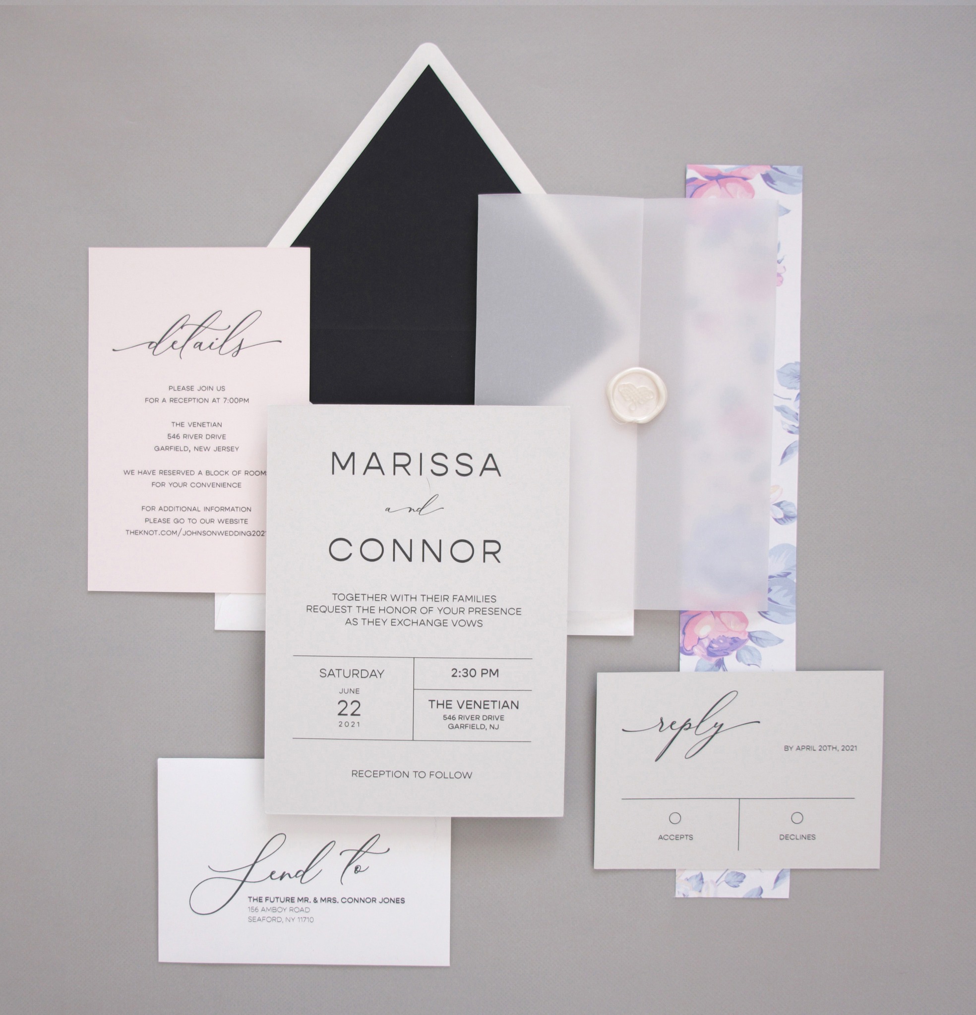 Modern romance, redefined. ✨
This bespoke suite blends sleek minimalism with soft romantic details — from clean typography to a delicate vellum wrap and wax seal finish. The perfect balance of sophistication and style, designed for couples who want their invitations to feel as unforgettable as their day.
Crafted on premium stock. Customized to perfection. Elevated for love stories that deserve nothing less than extraordinary. 🕊💍
#LuxuryStationery #ModernWeddingInvitations #BespokeDesign #CustomStationery #FineArtWedding #ElegantWedding #WeddingInvitationSuite #MinimalistWedding