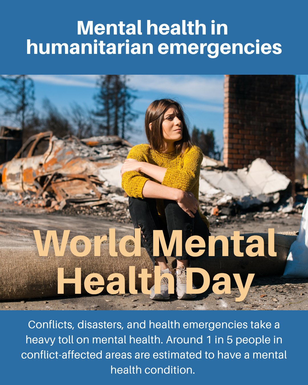 Today is World Mental Health Day, and this year’s theme focuses on mental health in humanitarian emergencies.
Crises such as natural disasters, conflict, and public health emergencies do not stop mental distress. In fact, they often make it worse. Many people lose access to care at the exact time they need it most.
We must make sure mental health care remains available, affordable, and compassionate in every situation.
Take a moment to pause, breathe, and check in with yourself and others. You are not alone. 💚
#WorldMentalHealthDay #MentalHealthInEmergencies #AccessToCare #SonyaHalpern #EndTheStigma #GeorgiaStrong
