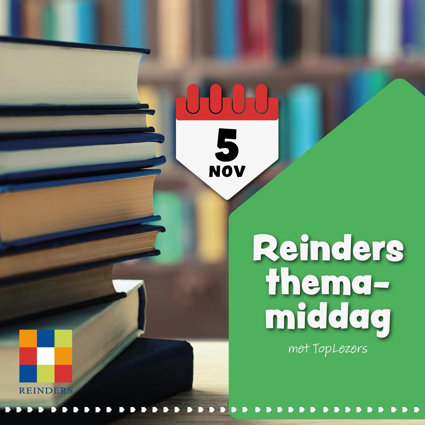 Reinders themamiddag ๐๐งโ๐ซ
Op 5 november zijn wij erbij tijdens de Reinders Middagen! Kom langs bij onze stand en ontdek alles over TopLezers, dรฉ manier om kinderen met plezier te laten lezen.
๐ We laten je graag zien hoe TopLezers werkt en hoe jij het kunt inzetten in jouw klas of school. Tot dan!
Ga naar de link in bio naar het aanmeldformulier.
#TopLezers #ReindersMiddagen #Leesplezier #Onderwijsinspiratie #Kinderboeken