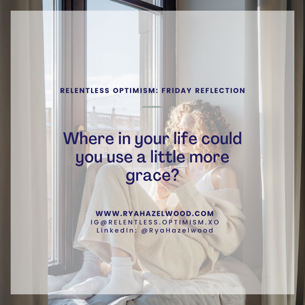 We’re often quick to extend grace to others but slow to offer it to ourselves.
The missed deadline.
The messy reaction.
The goal you haven’t reached (yet).
The moment you almost gave up.
What if you softened the way you speak to yourself?
What if you measured progress by persistence, not perfection?
✨ Grace isn’t just for the people around you.
It’s for the person in the mirror, too.
📝 What would shift if you assumed you’re doing the best you can … and gave yourself space to grow from there?
#RelentlessOptimism #GraceInLeadership #BeKindToYourself #TheLeadersEdge #GrowthMindset #RelentlessOptimismForLifeAndLeadership
