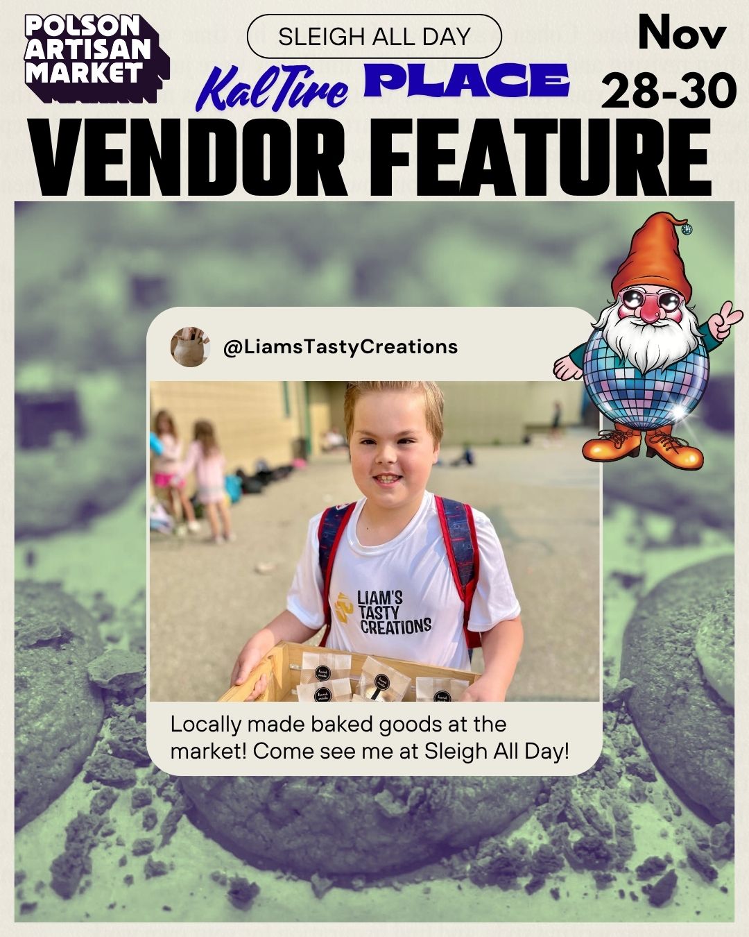 We're stoked on this vendors tasty treats! Always well made and in cute little packages perfect for stocking stuffers!
@liamstastycreations