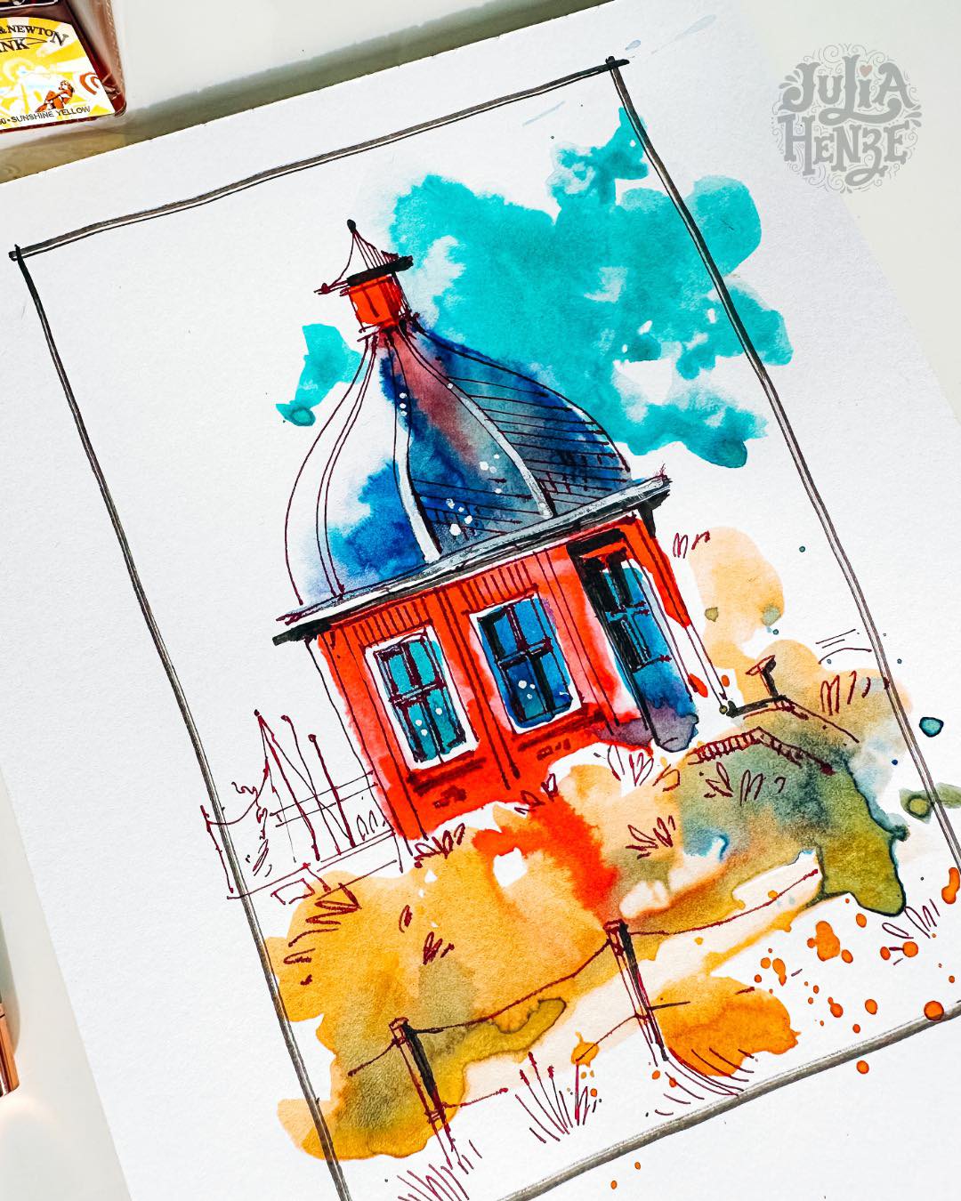 INKTOBER UPDATE 🖤
Here’s my second sketch! I used my favorite “just play around with colors” technique. No pressure, just fun and going with the flow.
I love this approach because it helps me let go of perfection and simply enjoy the process. You splash some color first, see where it goes, and only then start adding lines. It’s like a playful conversation between color and ink 🌈
And if you haven’t started your Inktober yet don’t worry! (Haha! The recent poll told me many of you haven’t yet😅) You don’t have to do all 31 sketches. Even a few drawings can help you grow, practice, and reconnect with your creativity. The goal isn’t to finish, it’s to enjoy ☺️
If you need some inspiration, grab my free PDF with 31 reference photos 🔗 link is in bio!
Let’s keep sketching, one colorful page at a time. Happy sketching, my friends!♥️
#juliahenze_inktober #inktober2025 #inksketching #urbansketching #nofearofmistakes #sketchingchallenge #bravebrushes #inkdrawing #watercolorandink #sketchingeveryday #artistcommunity #inktoberfun #creativepractice #sketchbooklove #drawwithjulia #juliahenze #juliahenze_learnwithme #inktoberreferences