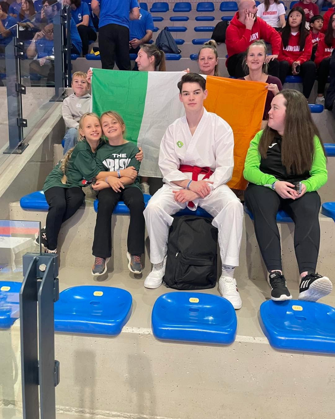 Meath Martial Arts with members of the Irish Team at Bella Italia in Italy. God luck tomorrow and Sunday.