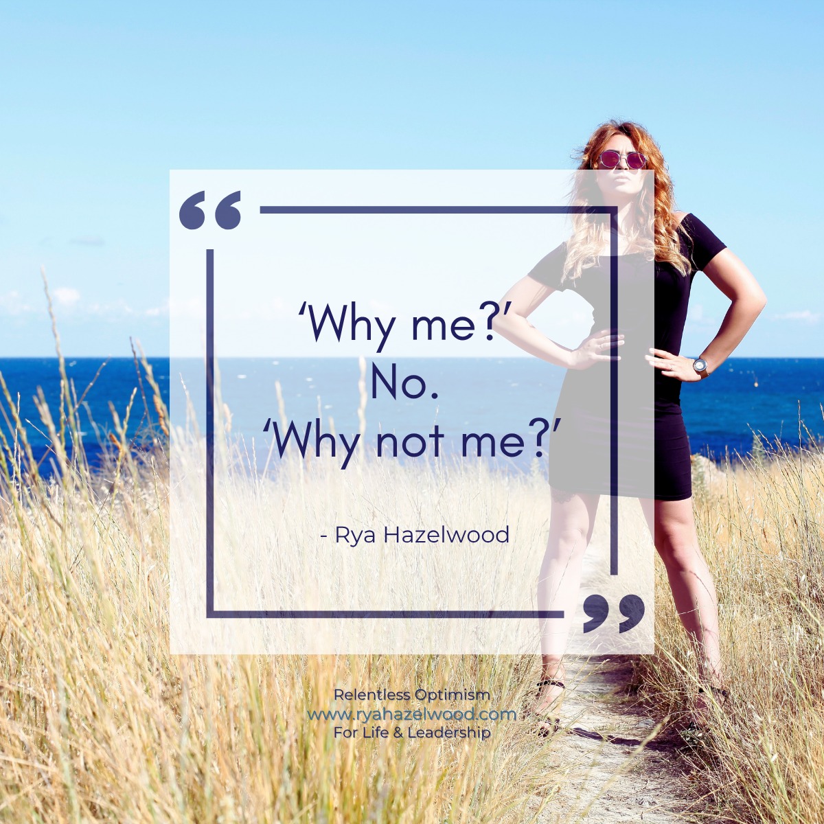 This is the moment you stop shrinking to fit someone else’s comfort and start showing up for your own dream.
You don’t need permission.
You don’t need to be 100% ready.
You just need to believe and to channel the courage to move in that direction.
✨ When imposter syndrome whispers “why me?”
Say back: “Why not me?”
#RelentlessOptimism #TheLeadersEdge #OptimisticLeadership #OptimismInAction #ImposterSyndrome #RelentlessOptimismForLifeAndLeadership