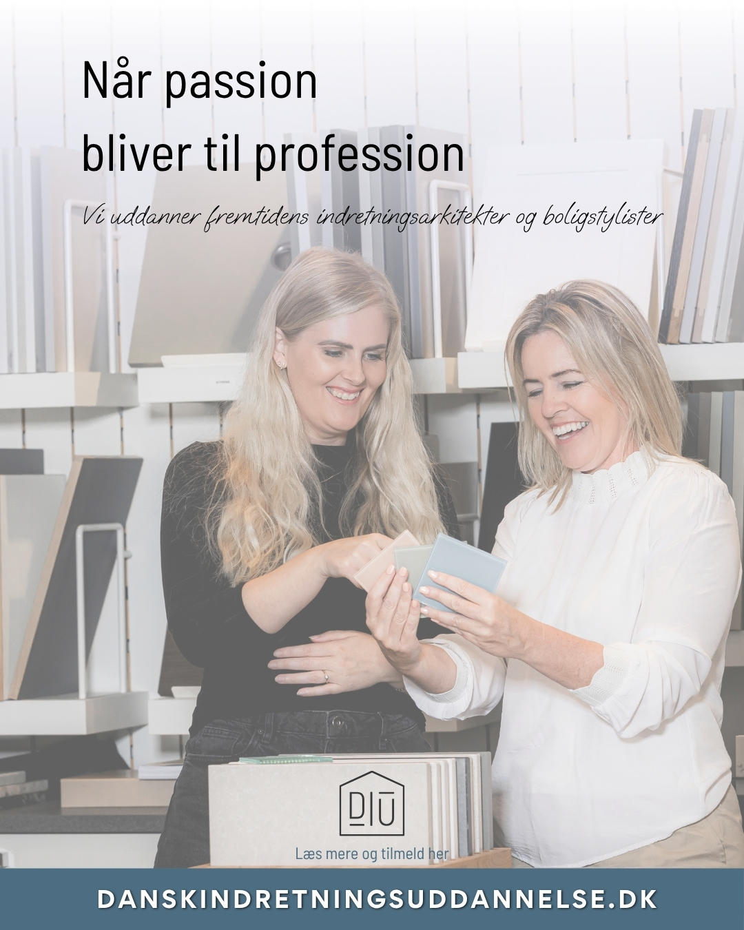 💎 Når uddannelsen bliver til virkelighed 💎
Når man er færdiguddannet som indretningsarkitekt fra Dansk Indretningsuddannelse, åbner der sig mange veje.
Nogle starter som selvstændige, andre går ind i samarbejder eller netværk – og nogle får job i møbelhuse eller hos etablerede indretningsvirksomheder. Mulighederne er mange!
Uanset retningen står du med et solidt fundament og de unikke kompetencer, du kun får gennem DIU.
En af de spændende veje, som flere vælger efter endt uddannelse, er at blive en del af Indretningshuset – et selvstændigt, landsdækkende indretningsbureau, der arbejder professionelt med boligindretning og boligstyling over hele landet. Bureauet består af certificerede indretningsarkitekter og boligstylister fra DIU, som hjælper både private og erhvervskunder med at skabe funktionelle og æstetiske løsninger.
Det er altid inspirerende at se, hvordan vores færdiguddannede bruger deres faglighed i praksis og tager skridtet ud i branchen. 💫