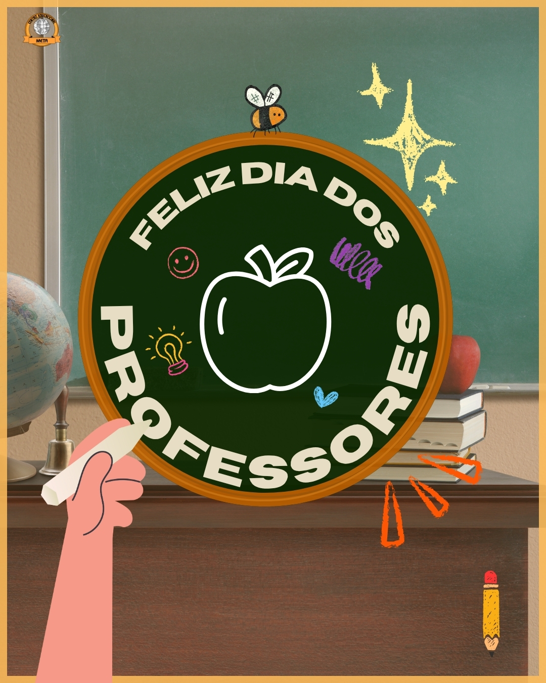 Hoje é dia de celebrar aqueles que dedicam suas vidas a transformar o mundo através do conhecimento. Aos nossos professores, nosso mais sincero obrigado... por cada aula preparada com carinho, por cada palavra de incentivo, por cada gesto de paciência e dedicação.
Vocês são o pilar mais fundamental da nossa sociedade, pois é através de vocês que nascem os sonhos, as descobertas e o futuro de cada aluno.
Agradecemos também às mães e famílias que, com tanto carinho, lembraram desse dia especial e enviaram presentinhos e mensagens de afeto aos nossos educadores e à equipe escolar. Cada gesto de reconhecimento aquece o coração e reforça o quanto somos uma comunidade unida, que valoriza e apoia quem faz a diferença todos os dias.
Que o Dia dos Professores seja repleto de amor, gratidão e orgulho, porque vocês merecem todas as homenagens do mundo! 💛🐝
Com carinho,
Equipe Meta