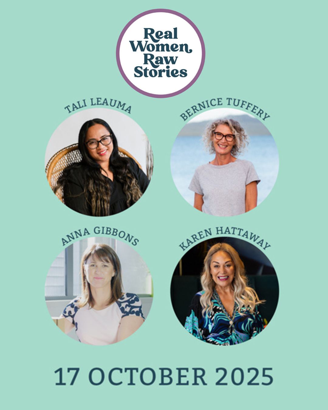 ✨ It’s event week! ✨
This Friday, 17 October — will I see you there?
Four women. Four journeys. One unforgettable night of truth, resilience, and connection.
🎤 Faatali “Tali” Taulago-Leauma
🎤 Bernice Tuffery
🎤 Anna Gibbons
🎤 Karen Hattaway
🎟️ Tickets $40
📍 McFaddens Centre
🗓️ Friday 17th October
🕗 7pm - 9:30pm
🔗 Link in bio
Real Women Raw Stories — where powerful journeys of struggle, resilience, and transformation are shared.
Stories that aren’t often told, but deserve to be heard.